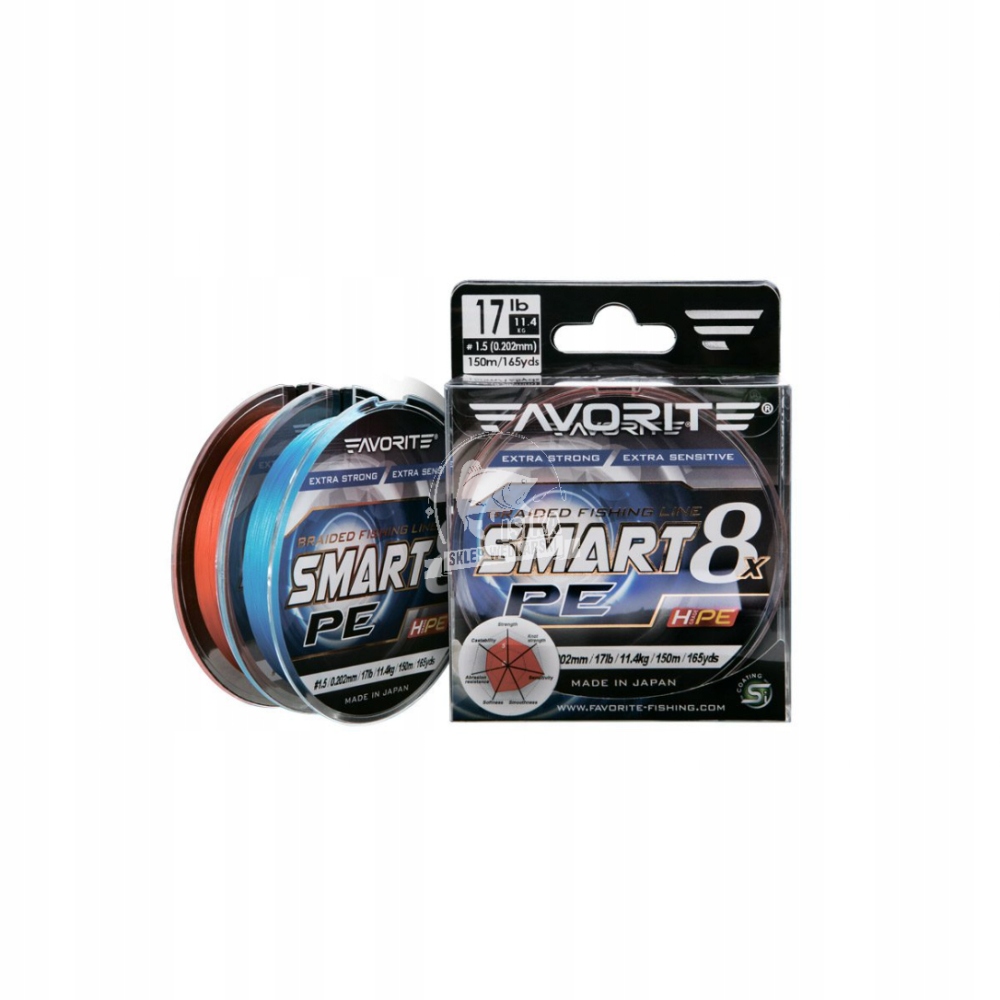 Šňůra favorite Smart Pe 0,209 mm x 150 m