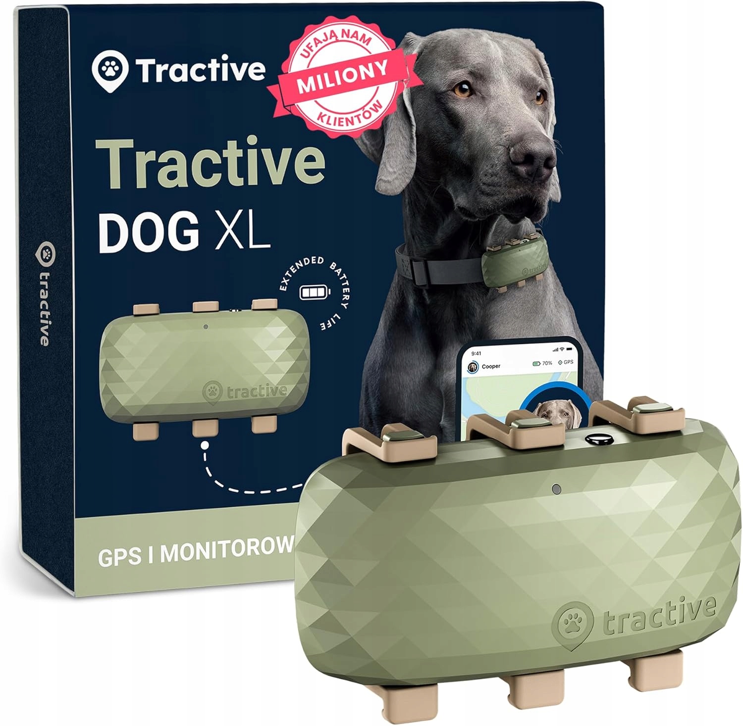 Gps lokátor Tractive XL pro psa, voděodolný, 4G, 2G, sledování aktivity
