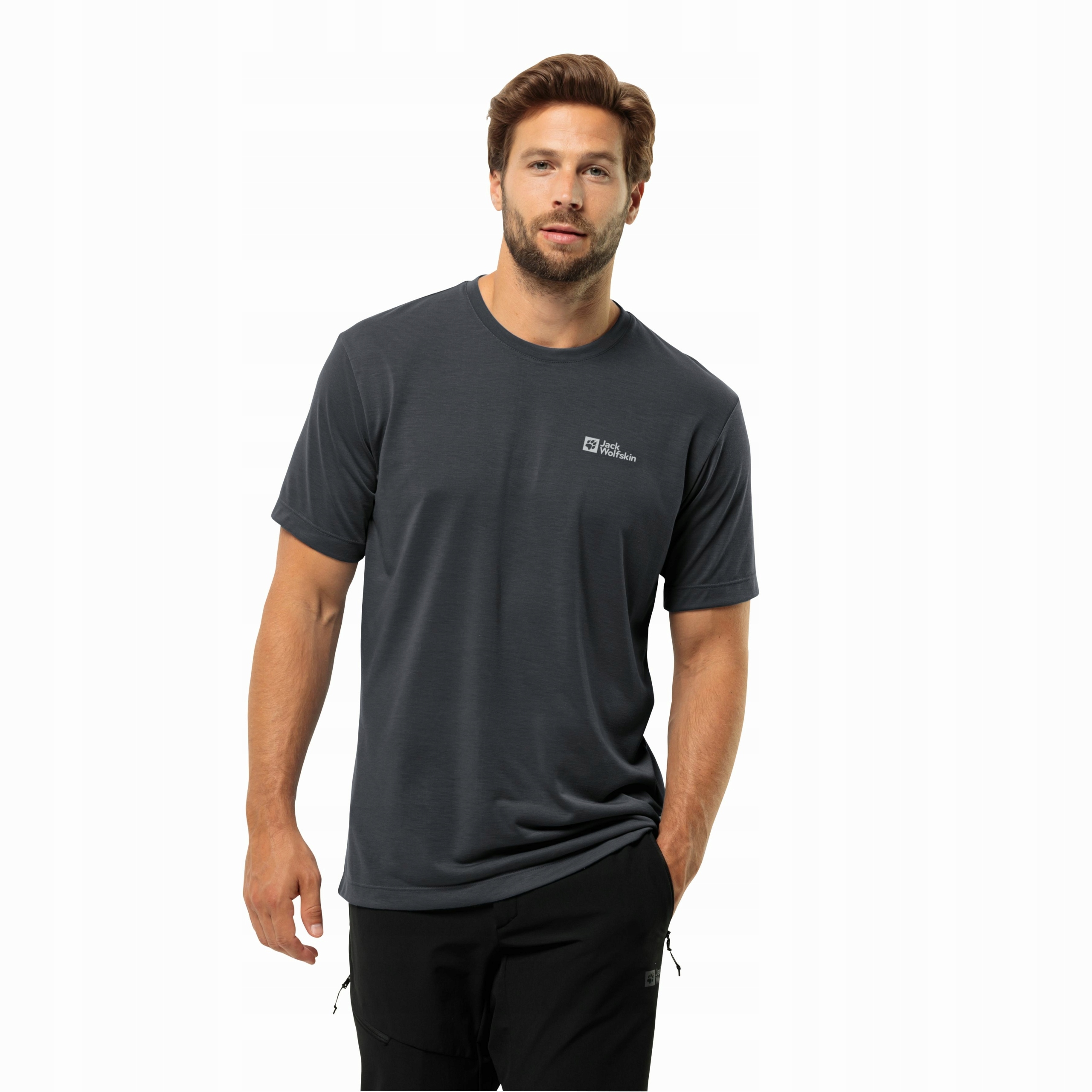 Męski t-shirt szybkoschnący koszulka Jack Wolfskin Vonnan S/s T XL