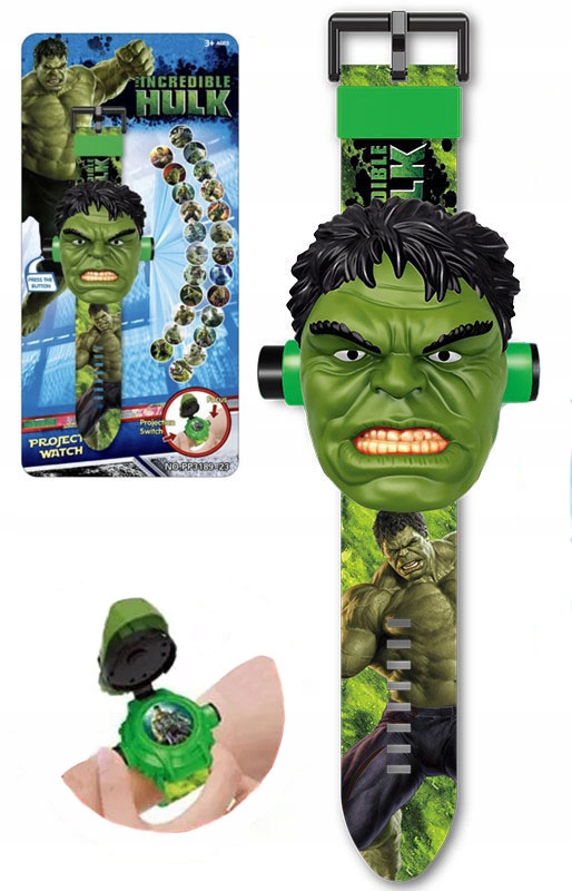 

zegarek Led 3D z projektorem Hulk rzutnik zdjęć