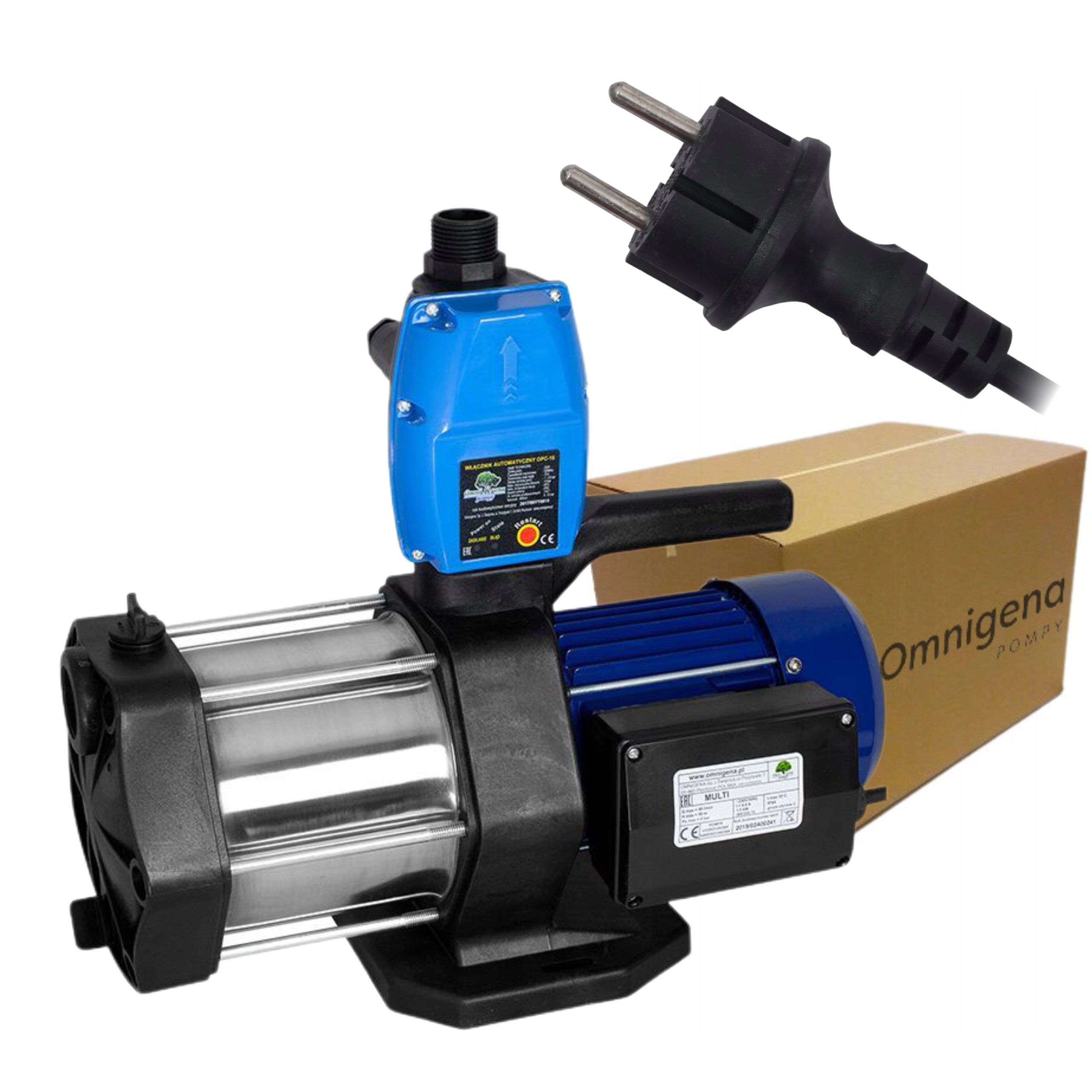 OMNIGENA POMPA MULTI 1100 INOX 230V ZESTAW HYDROFOROWY OPC59 1000W 5400 l/h