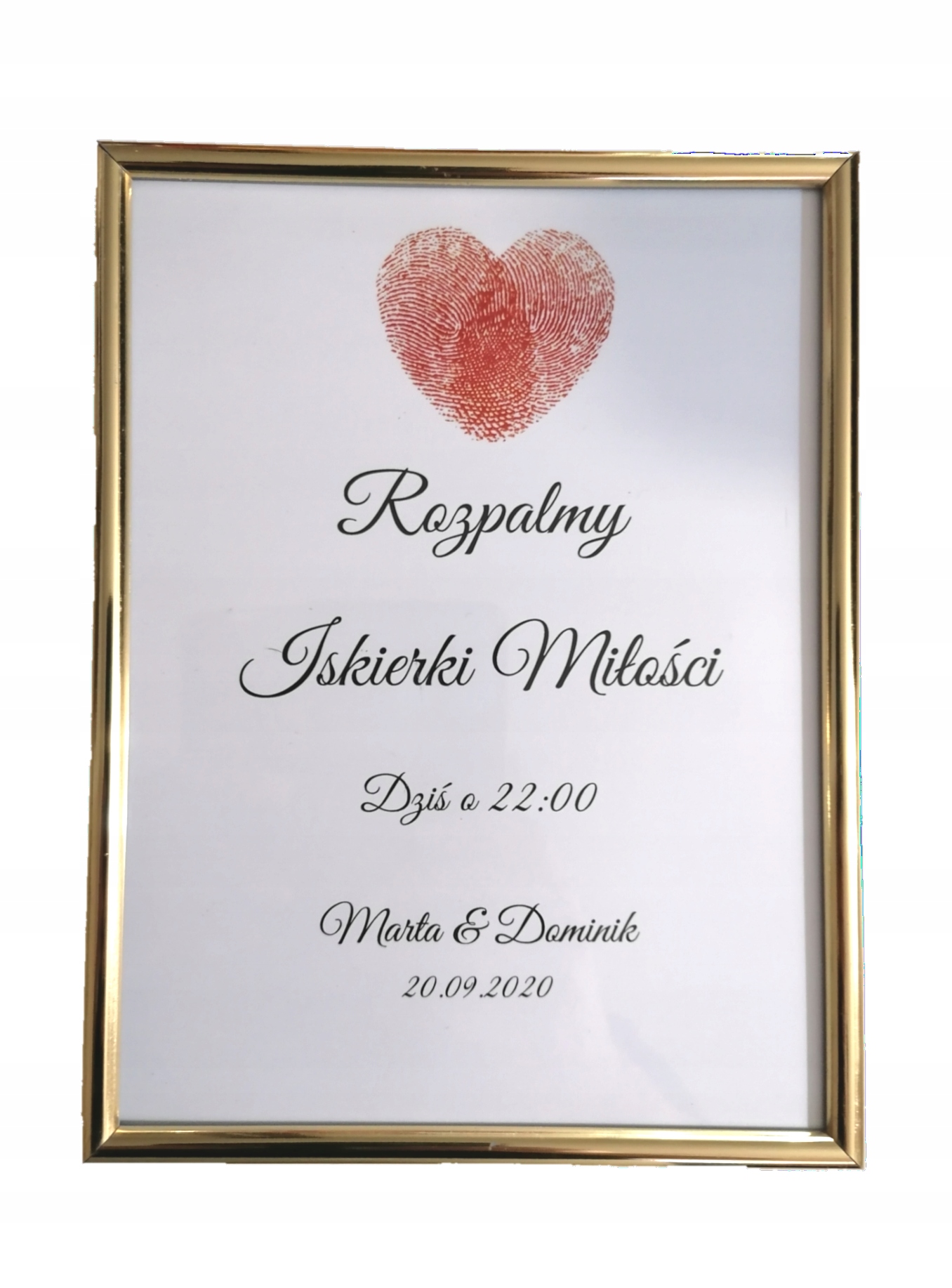 

Iskierki miłości ramka