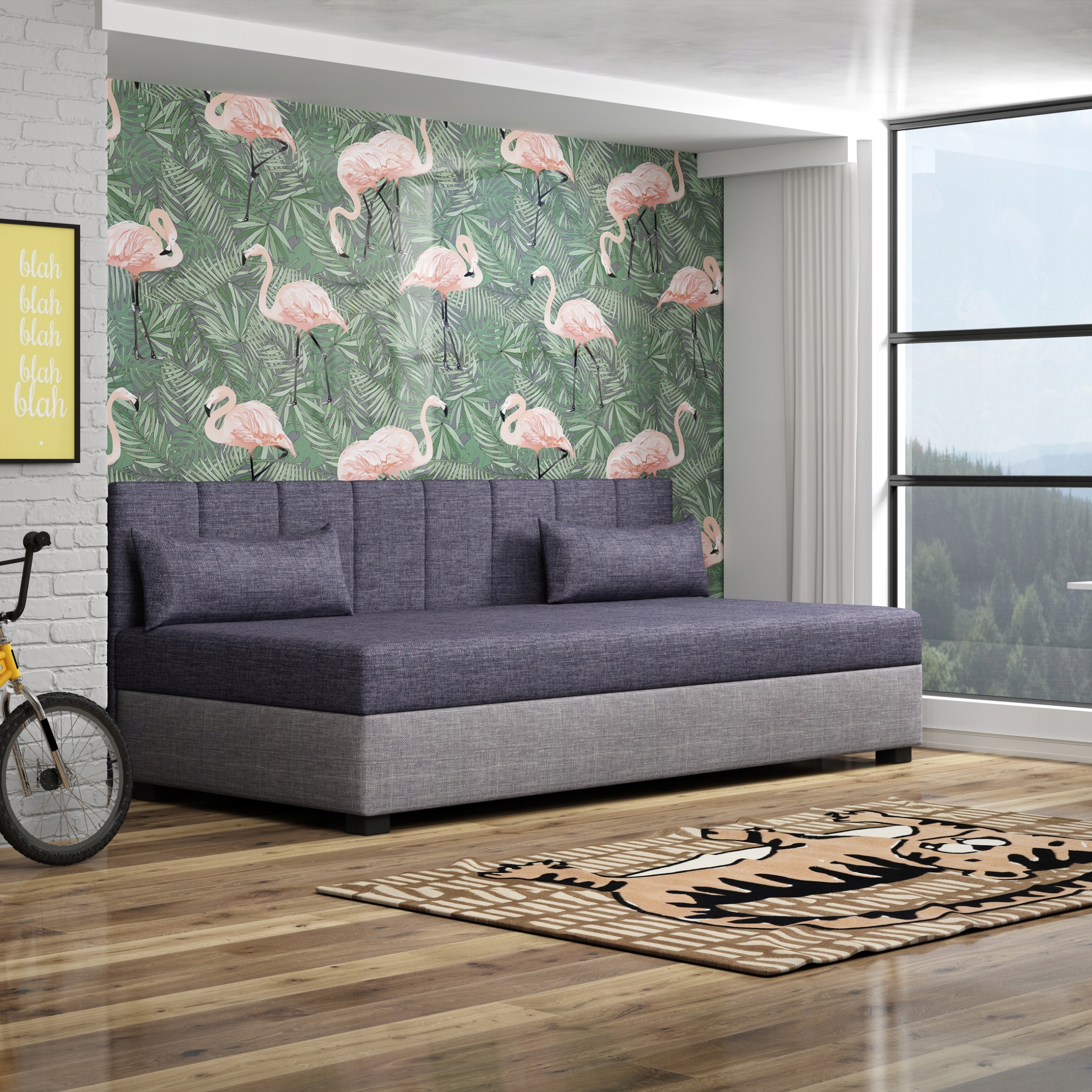 Postel pro mláděž s matrací Ron Tapczan Jednolůžková pohovka