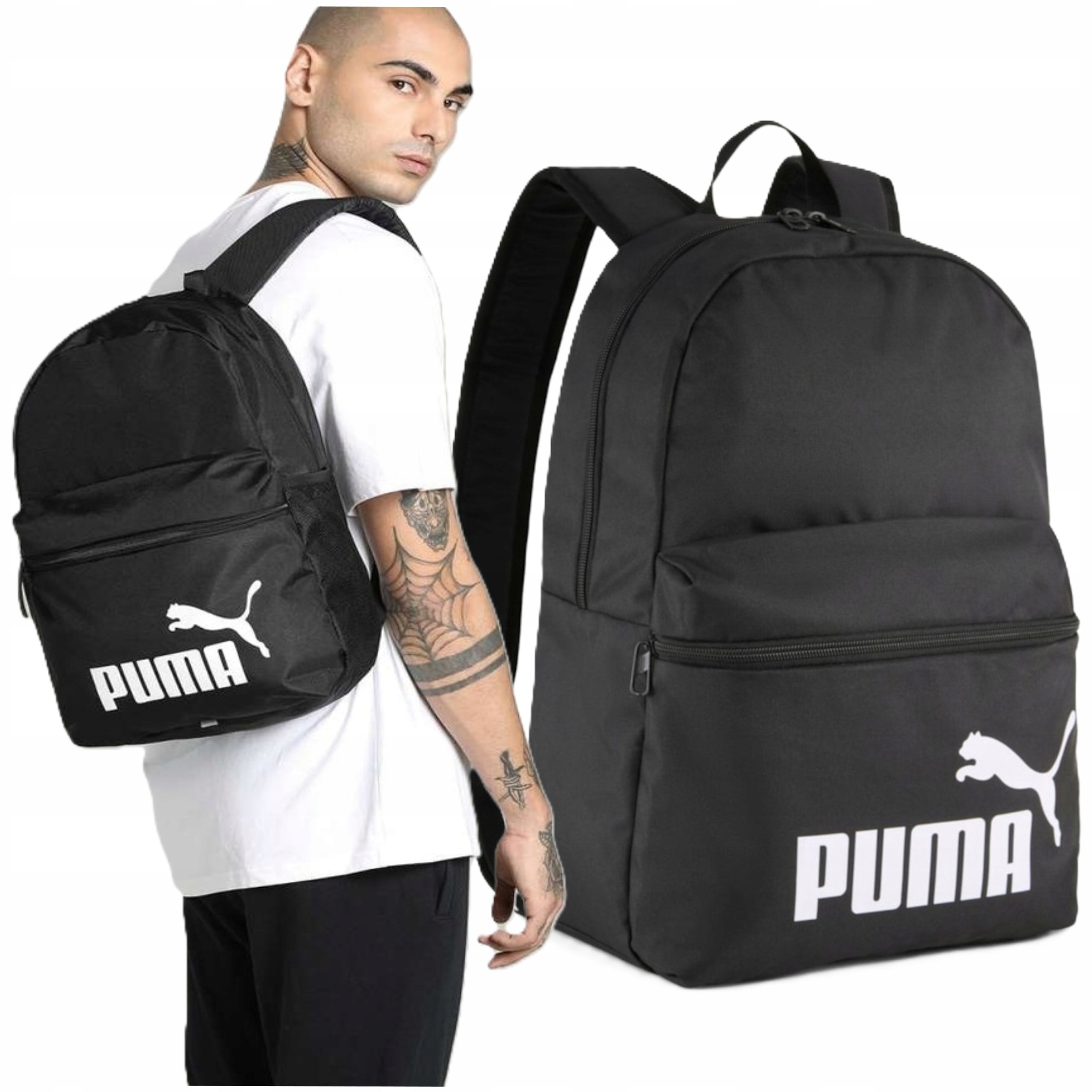 Plecak Młodzieżowy Szkolny Puma 22L czarny Miejski Sportowy do szkoły