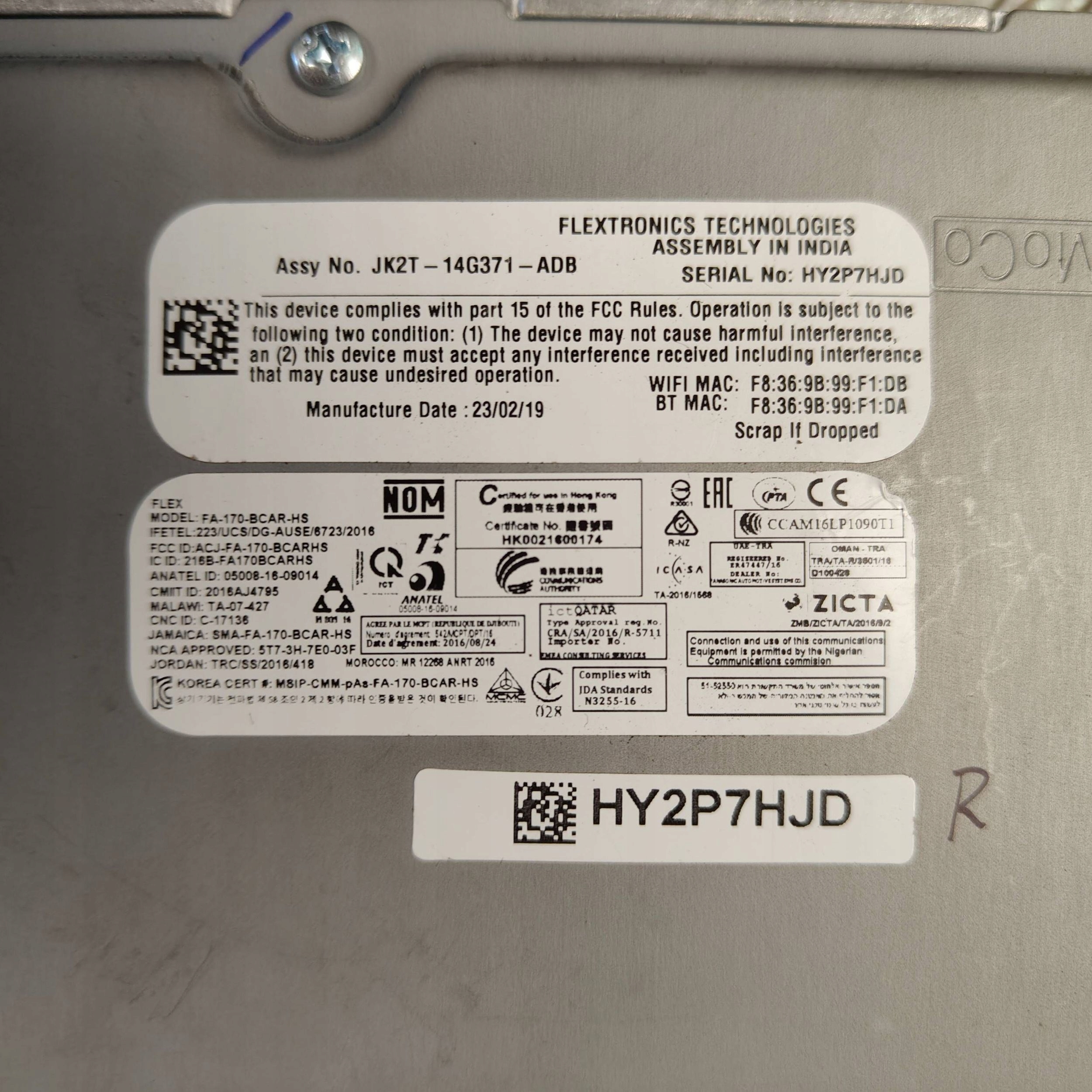 Module Navigation Ford ECU Ordinateur Jk2T-14G371-ADB
