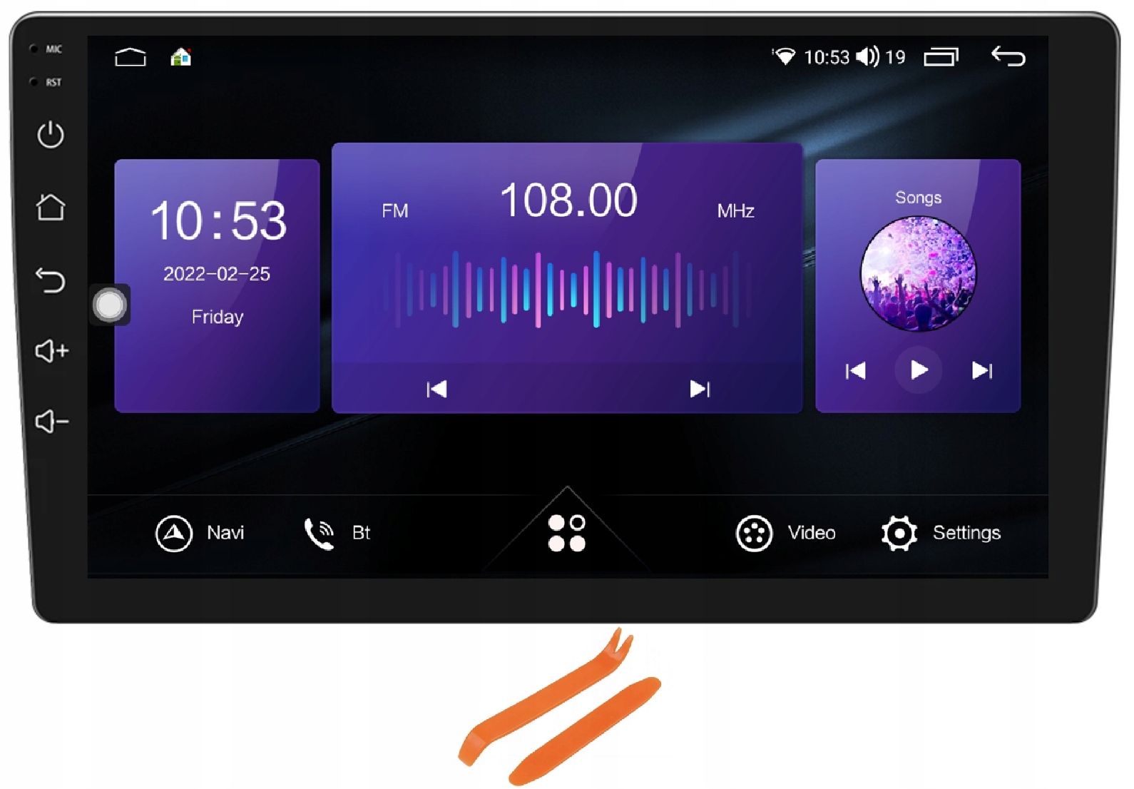 Rádio Android Navigácia Qled Carplay Lte 32GB Univerzálna Náplň 9 Palcov