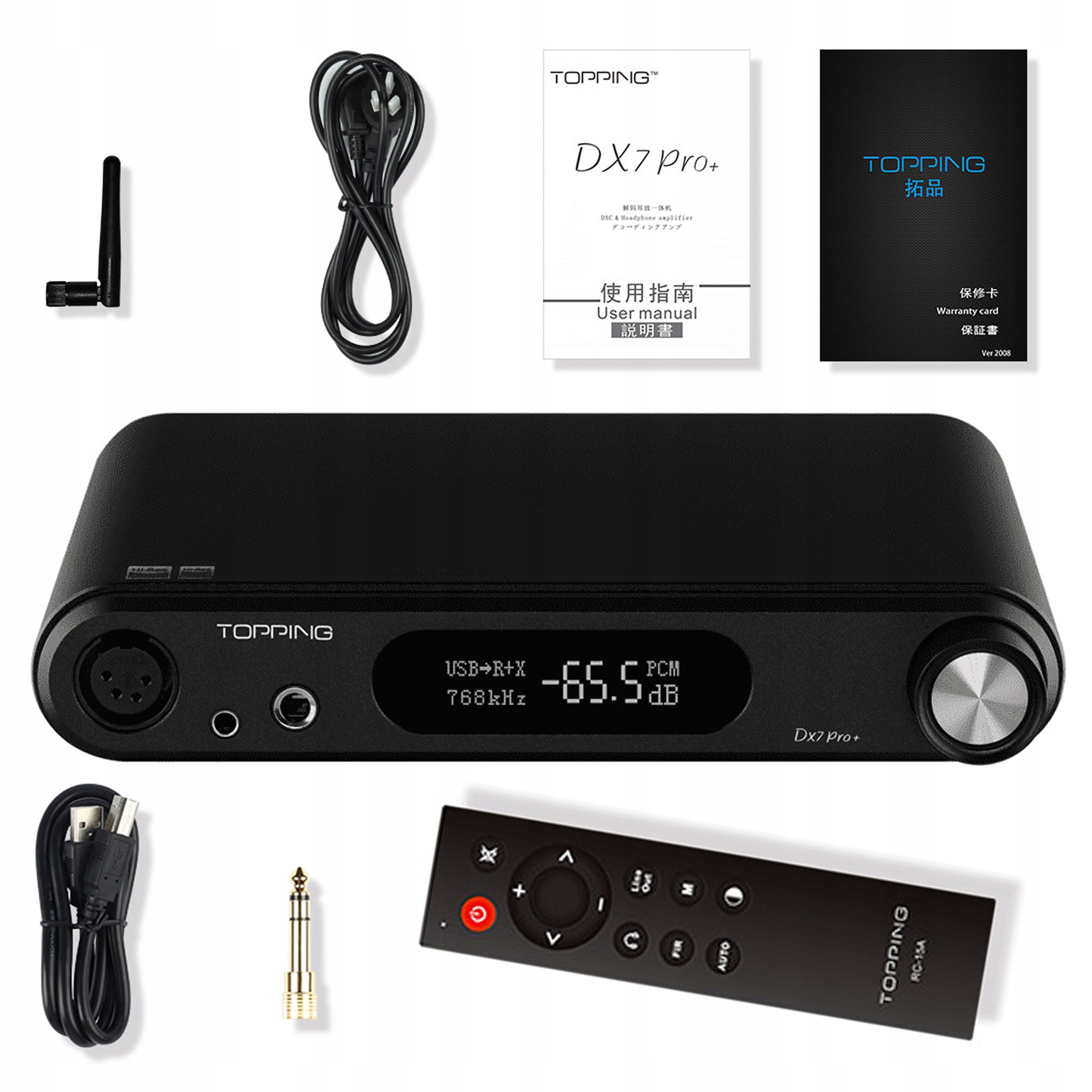 WZMACNIACZ SŁUCHAWKOWY Z DAC TOPPING DX7 PRO+