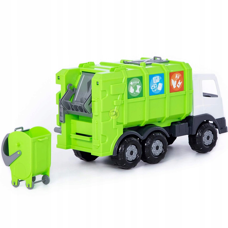 SAMOCHÓD AUTO ŚMIECIARKA PRESTIŻ KONTENER POLESIE Wiek dziecka 3 lata +