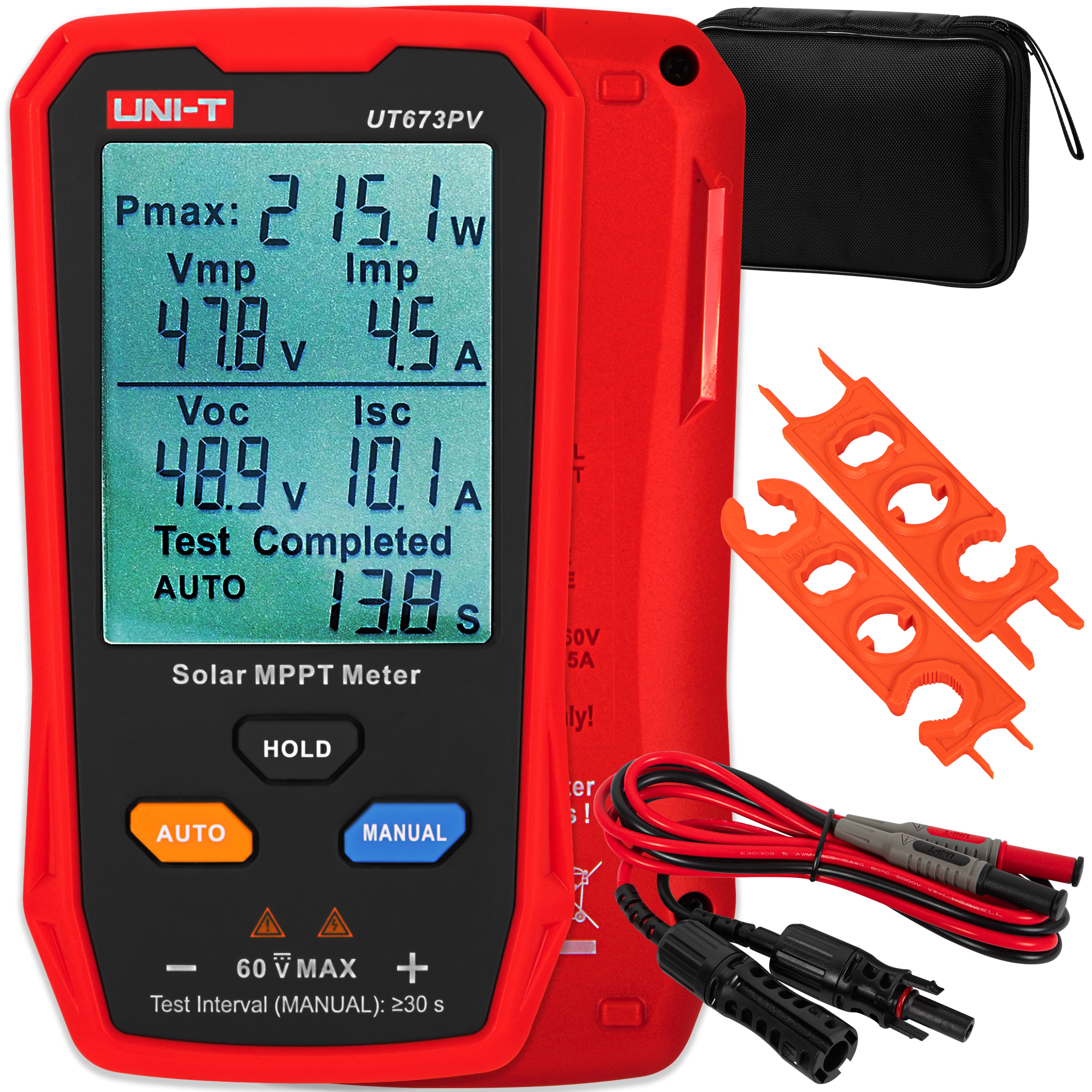 Měřič pro fotovoltaické panely Pv, proudové napětí, výkon Uni-t UT673PV