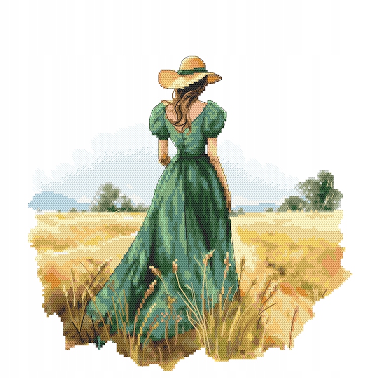 Křížková výšivka Vyšívací sada Rozloučení s létem II