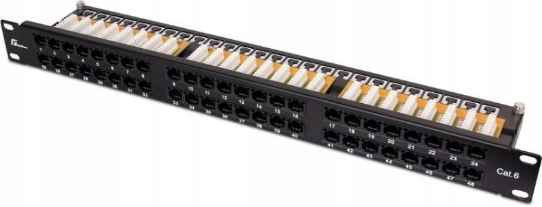 Patch Panel Utp CAT.6 48 Portów PGF-6UTP48-B9 Getfort