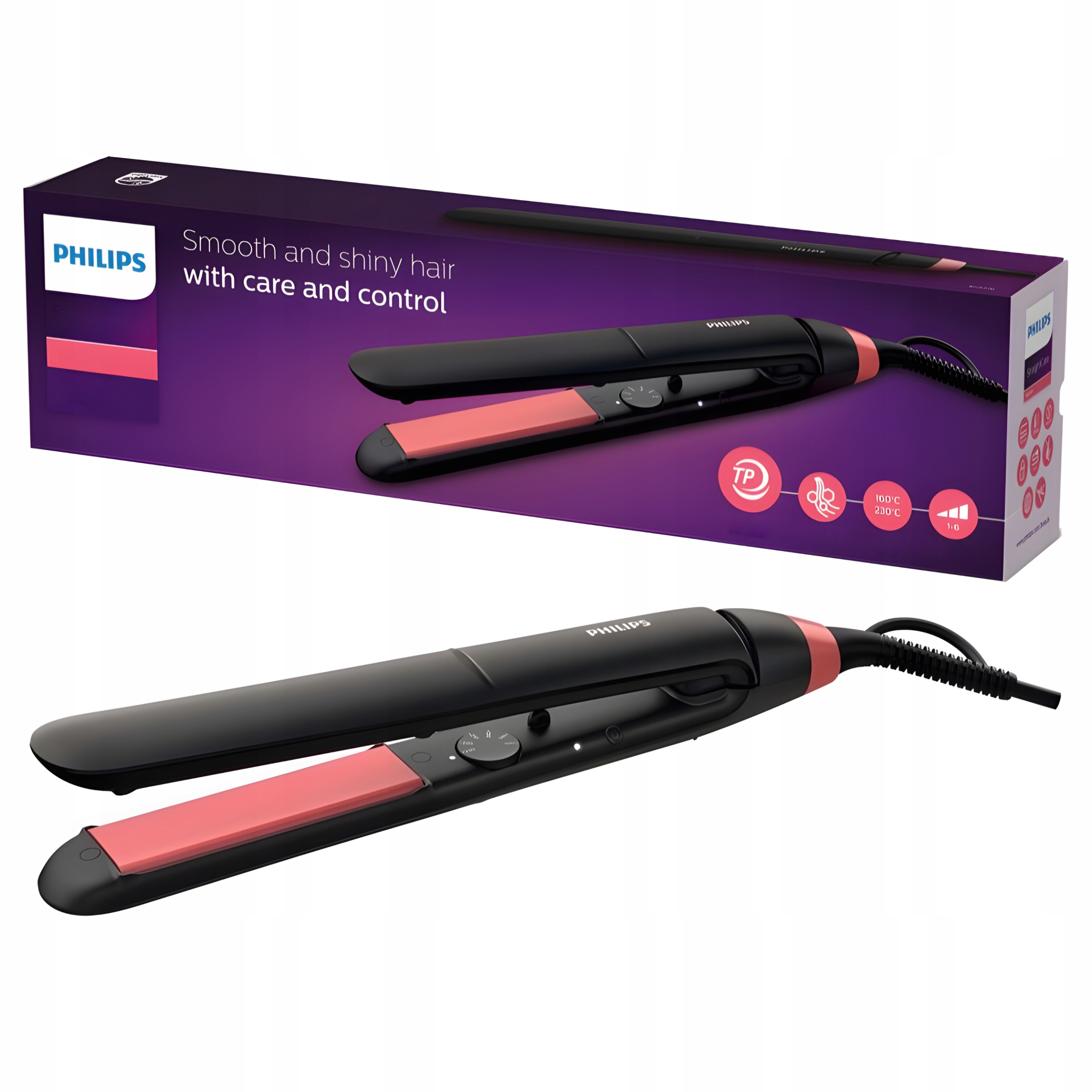 Philips ThermoProtect BHS376/00 – Žehlička Na Vlasy na vlasy, 230 stupňů