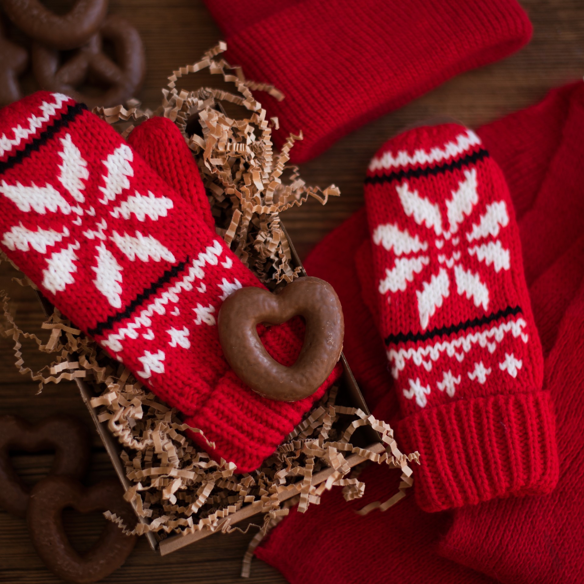 Rękawiczki z jednym palcem jednopalczaste zimowe GWIAZDKI Model Rejkiawik