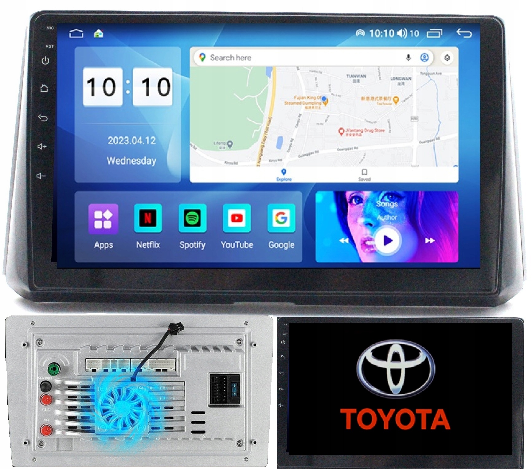 Radio Nawigacja Android Toyota Corolla 2019-2023 Wentylator+kamera 8/256GB