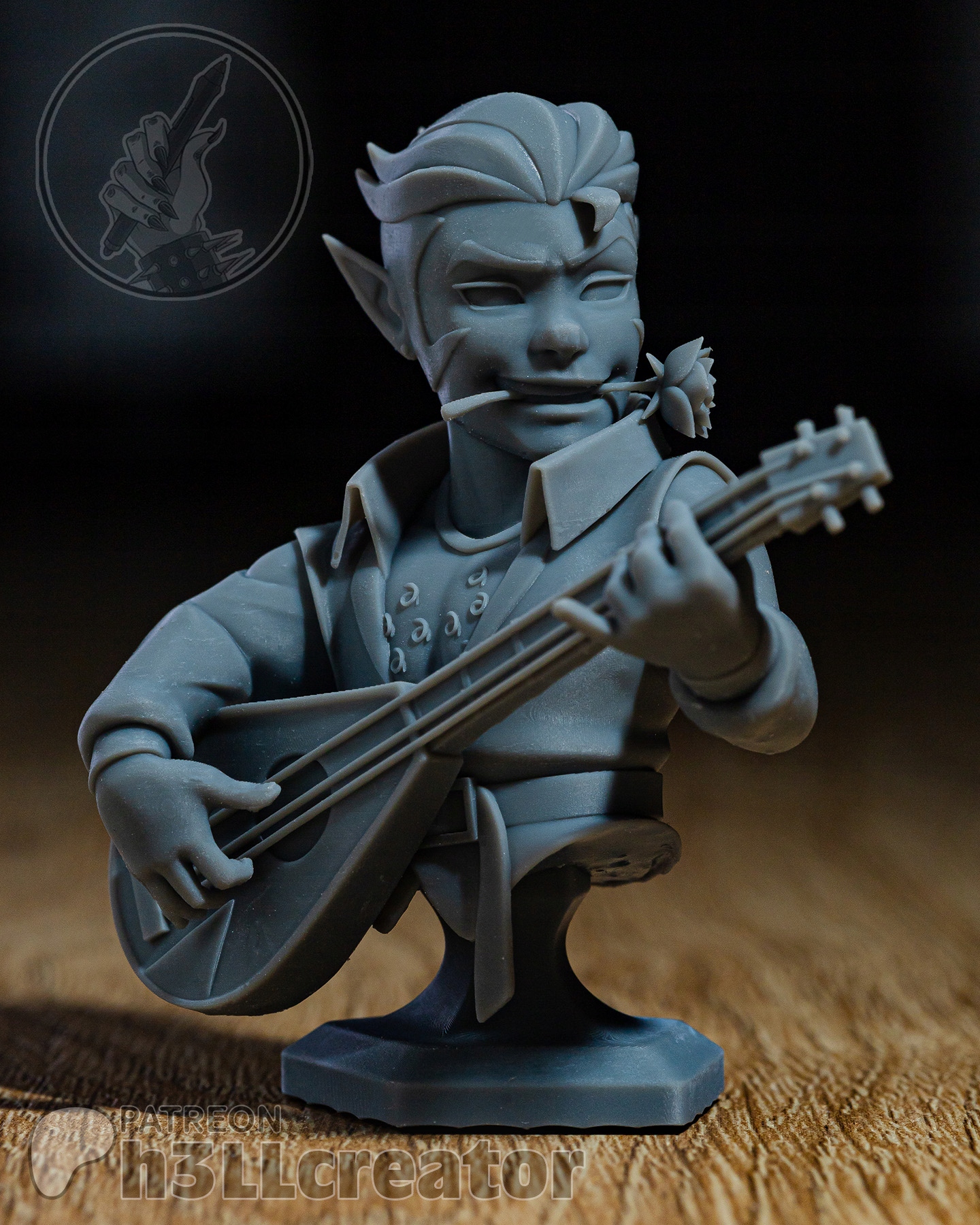 Figurka Scanlan The Legend Of Vox Machina Popiersie H3ll Creator 3D tisk