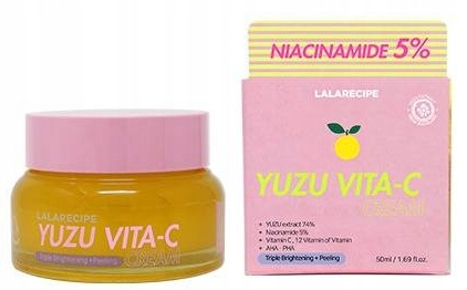 LalaRecipe Yuzu Vita-C Cream Rozjasňující a hydratační krém 50 ml