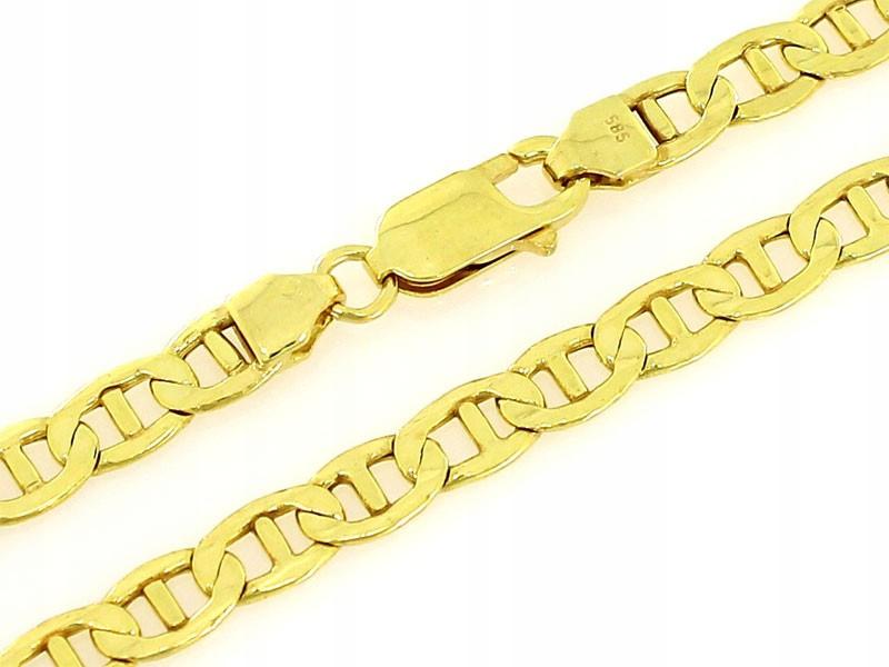 Zlatý řetěz 585 marina široký gucci 5 mm lesklý r55 dárek