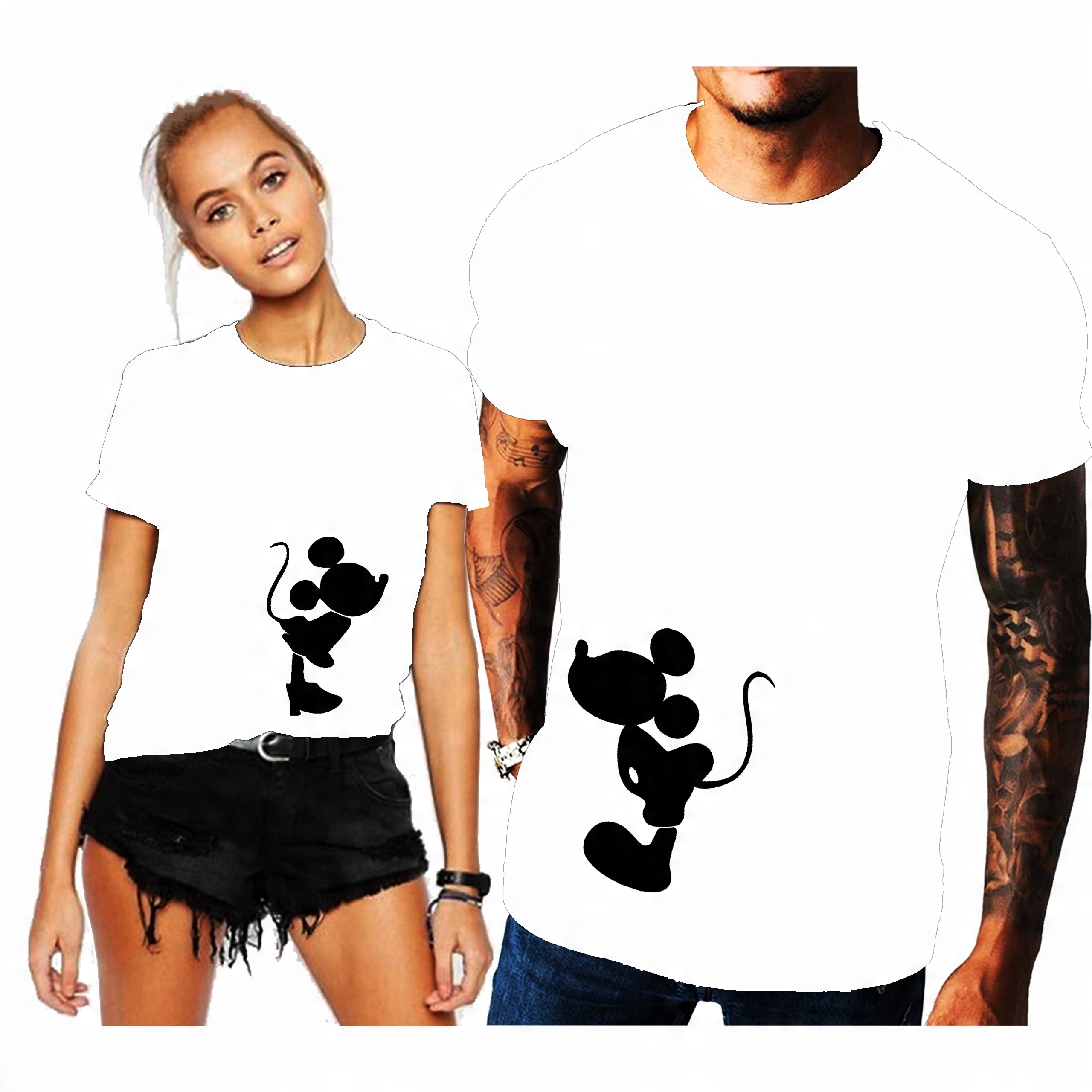 

Koszulki T-shirt dla par damska / męska Xs