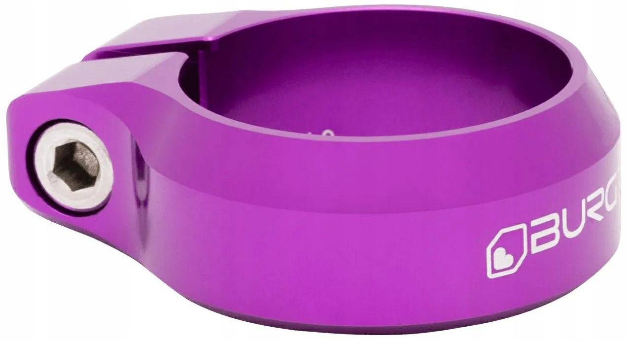 Objímka Svorka tyče Burgtec 34,9 mm Purple Rain