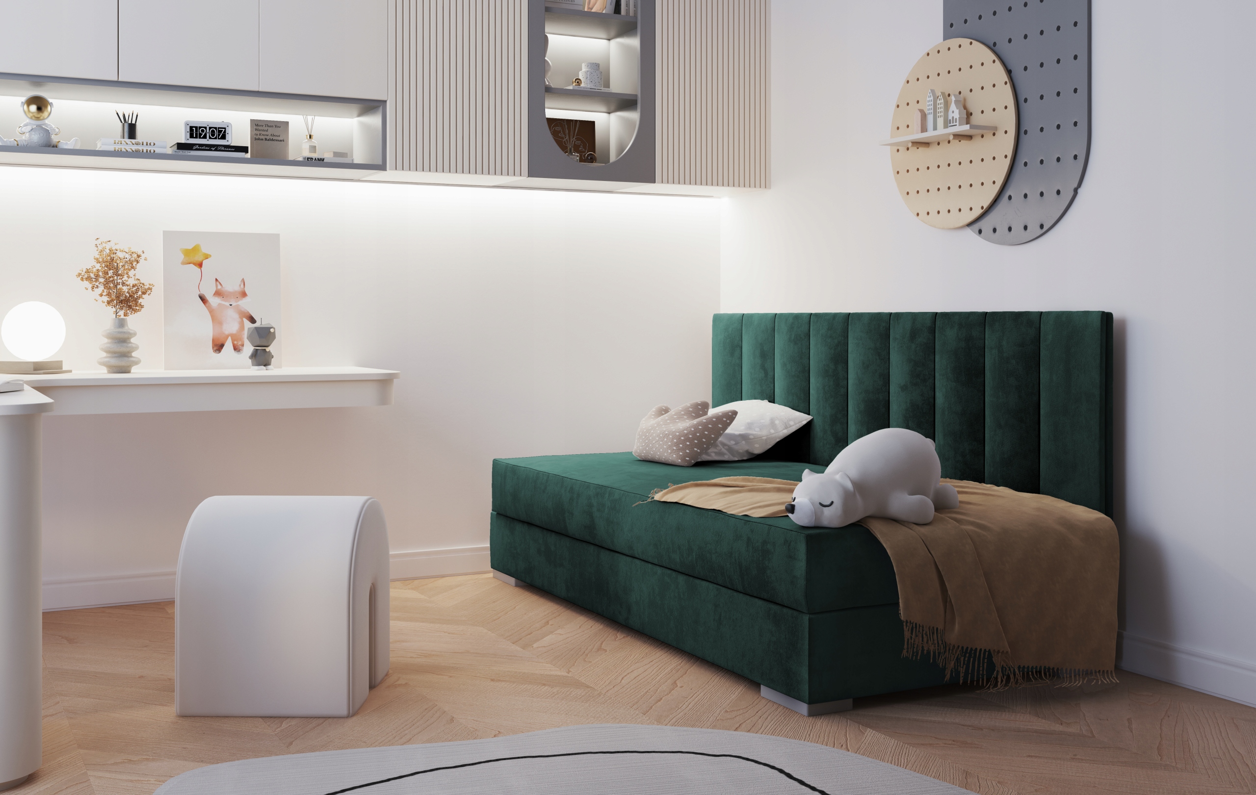 COMAD II TAPICEROWANE 1-OSOBOWE MATERAC BONELLOWY