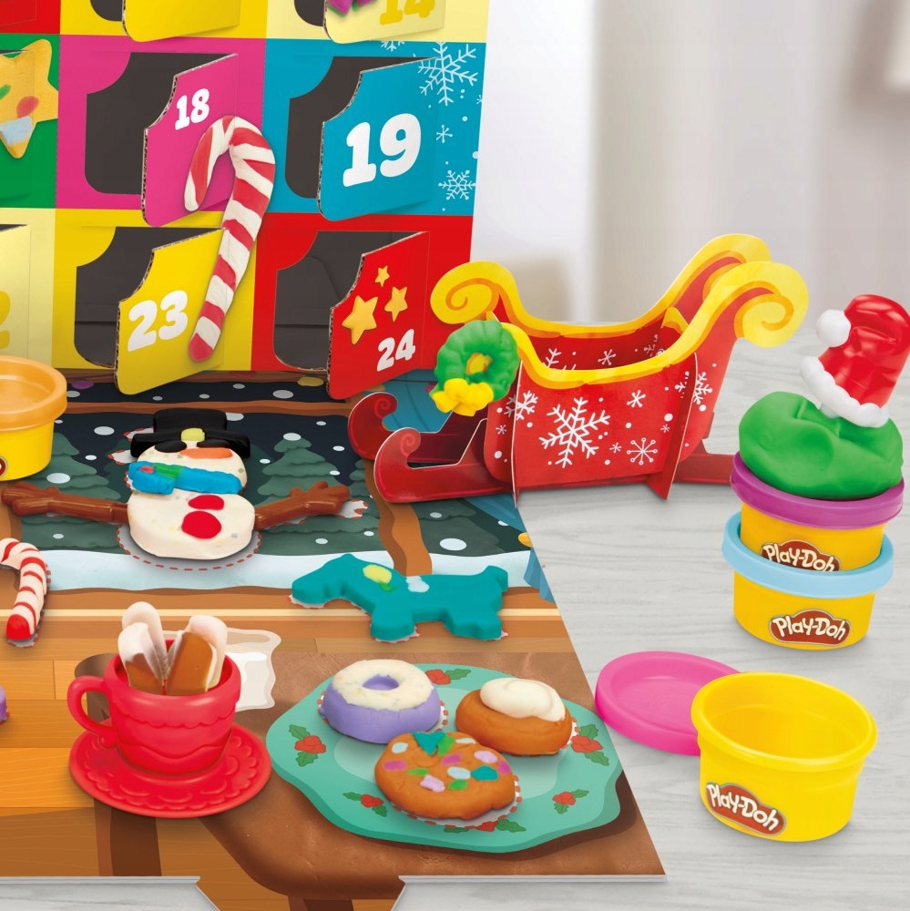 Адвент-календарь Play-Doh G0501, масса для лепки 24 цветов и 28 аксессуаров, от 3 лет — фото 7