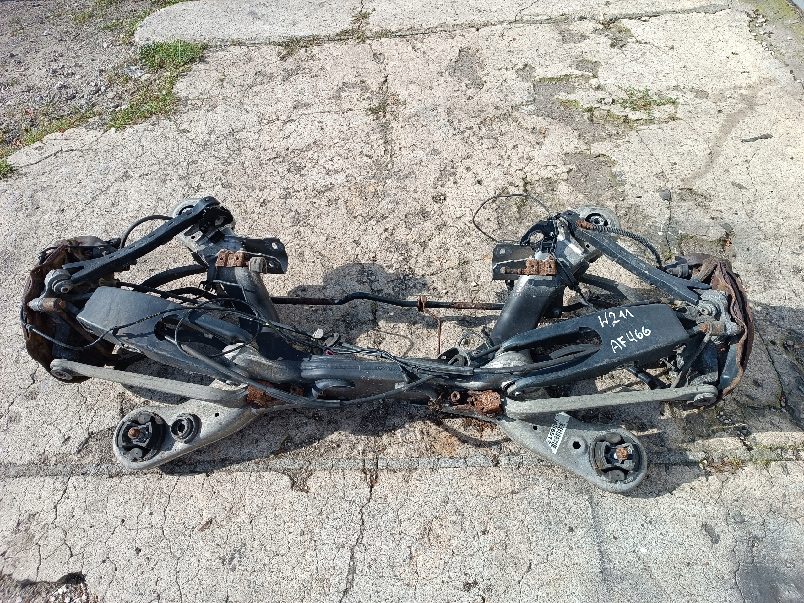 WÓZEK SANKI TYŁ MERCEDES W211 3.0/3.5 V6 M272 LIFT KOMPLETNE