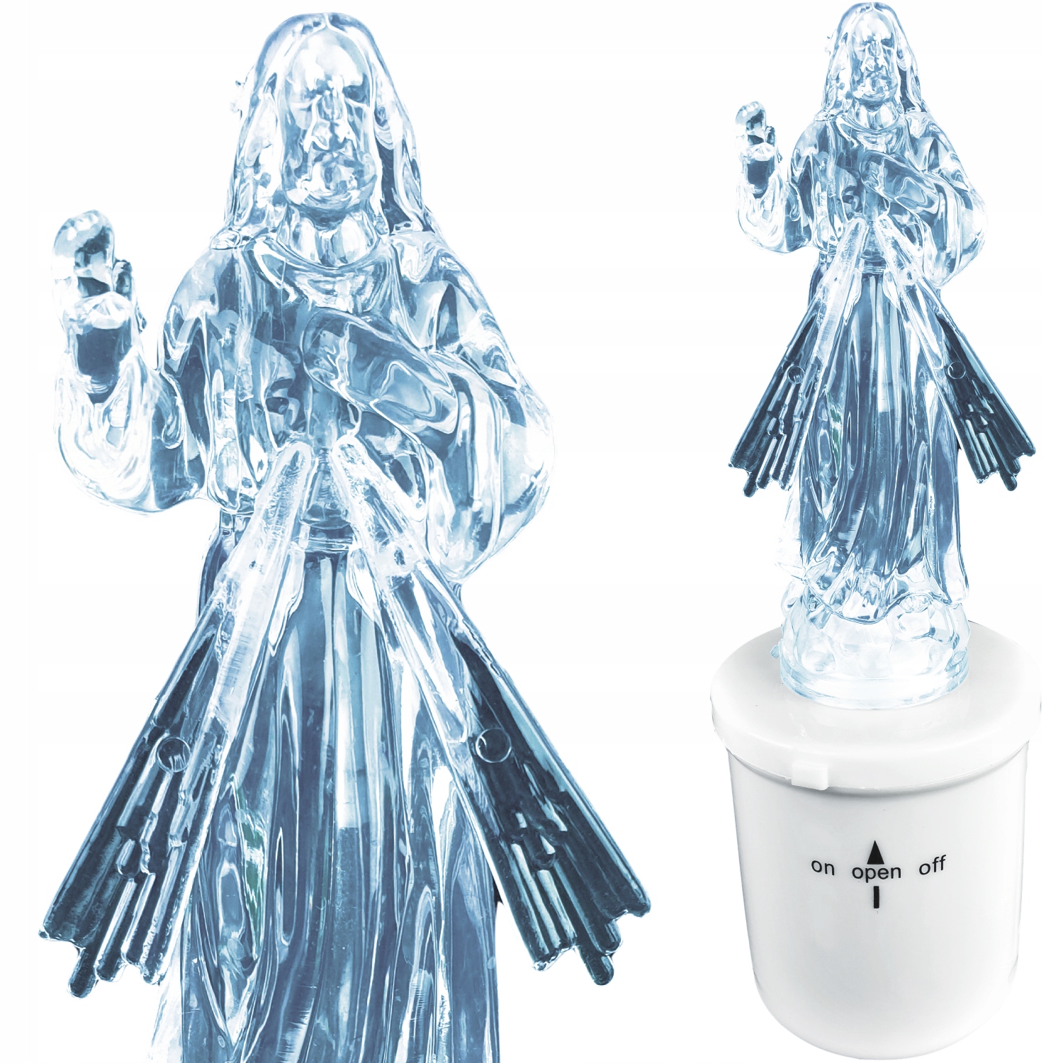 

Figurka Jezus Wkład Do Zniczy Led Na Baterie Znicz