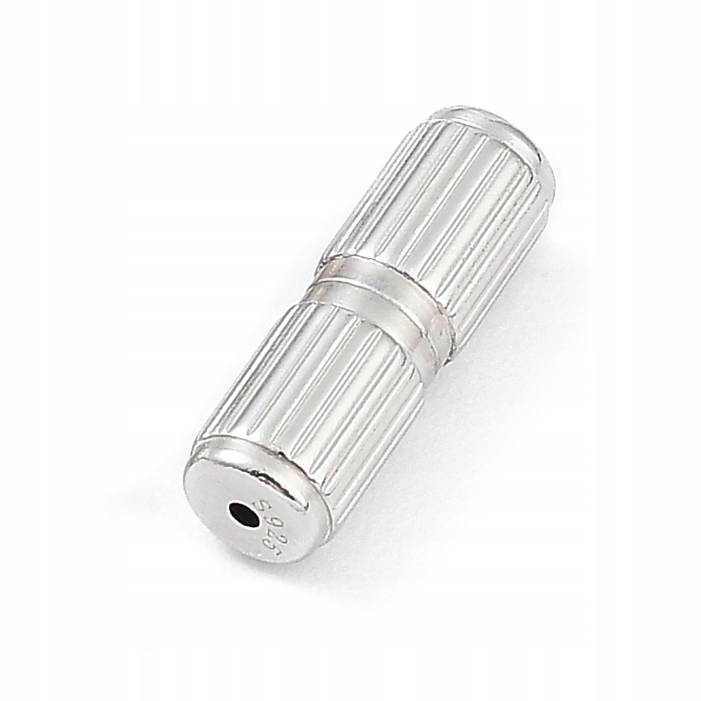 Stříbro 925, Šroubovací Uzávěr, Šroubovací, Sloupek, Platina, 15x5mm, 1ks