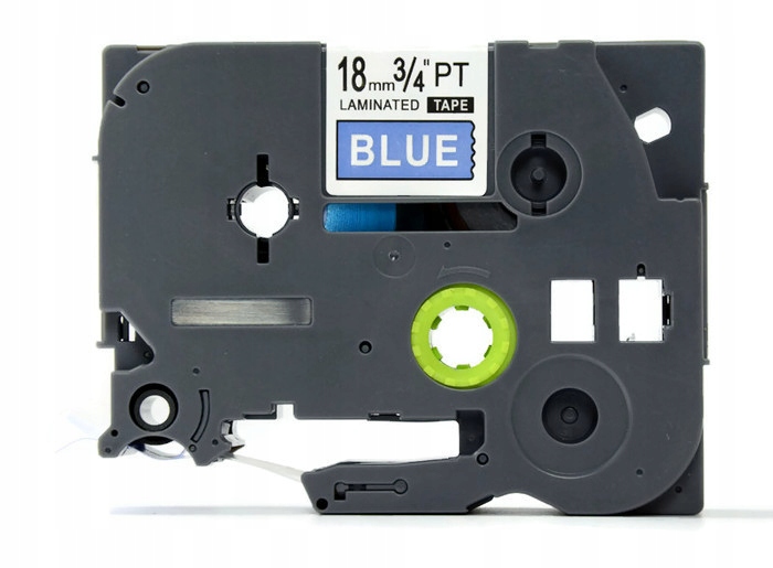 TAŚMA DO BROTHER TZ-545 18MM 8M NIEBIESKA TZe-545