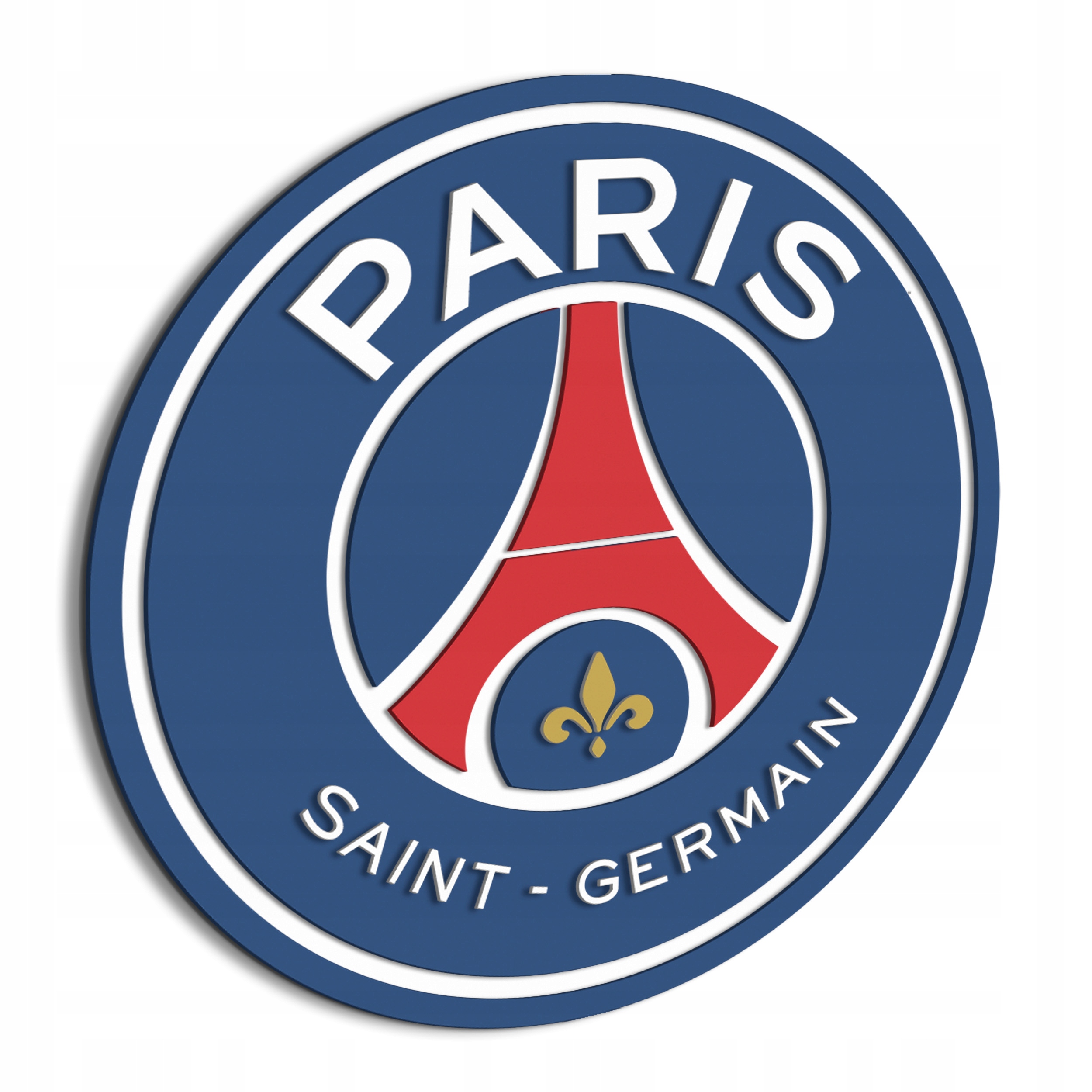 Psg Drevený obraz Futbalový erb Darček Nočná Lampa