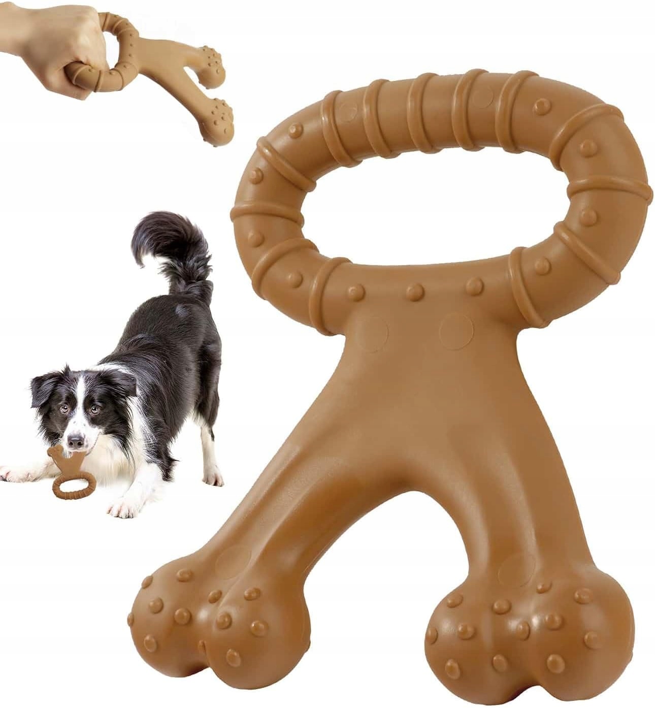 Levně Hračka pro psy na kousání hovězí maso Kousátko Odstraňuje Vodní Kámen A Nános