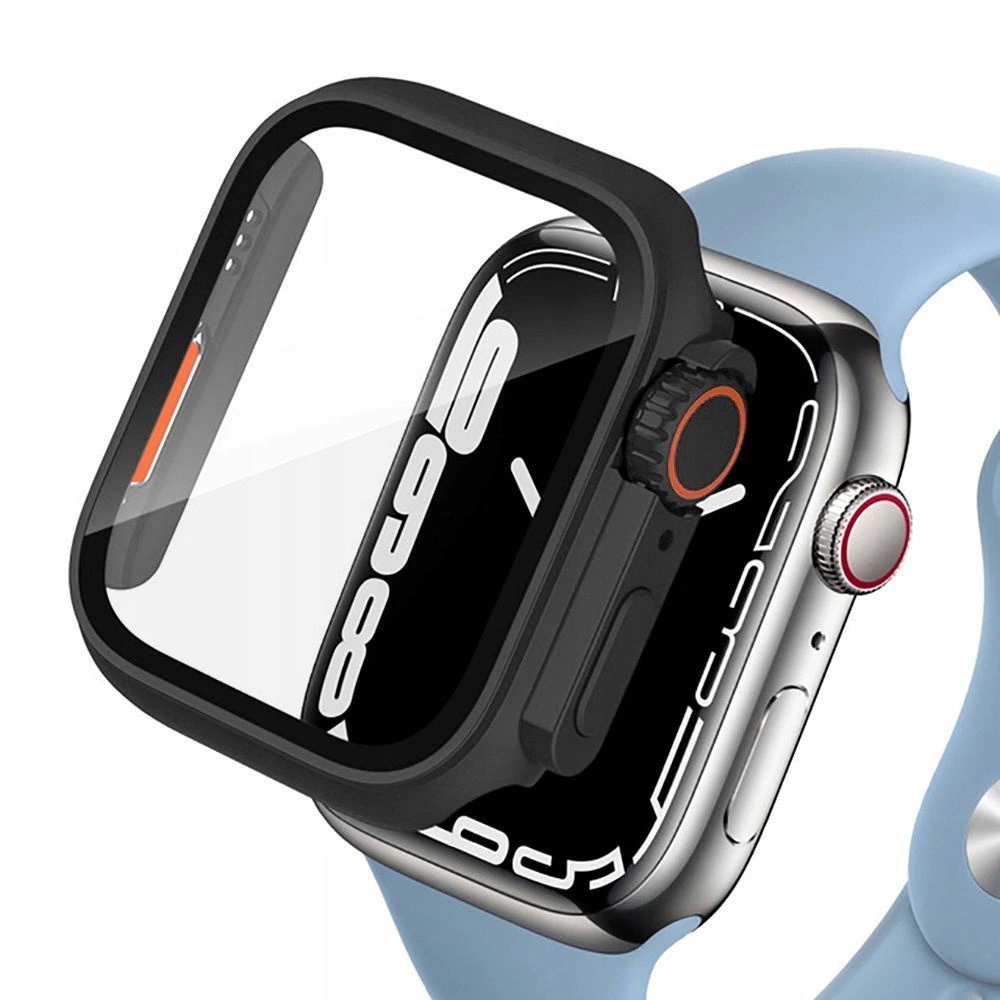 Etui Tech-Protect Defense360 na Apple Watch 46 mm czarne pomarańczowe