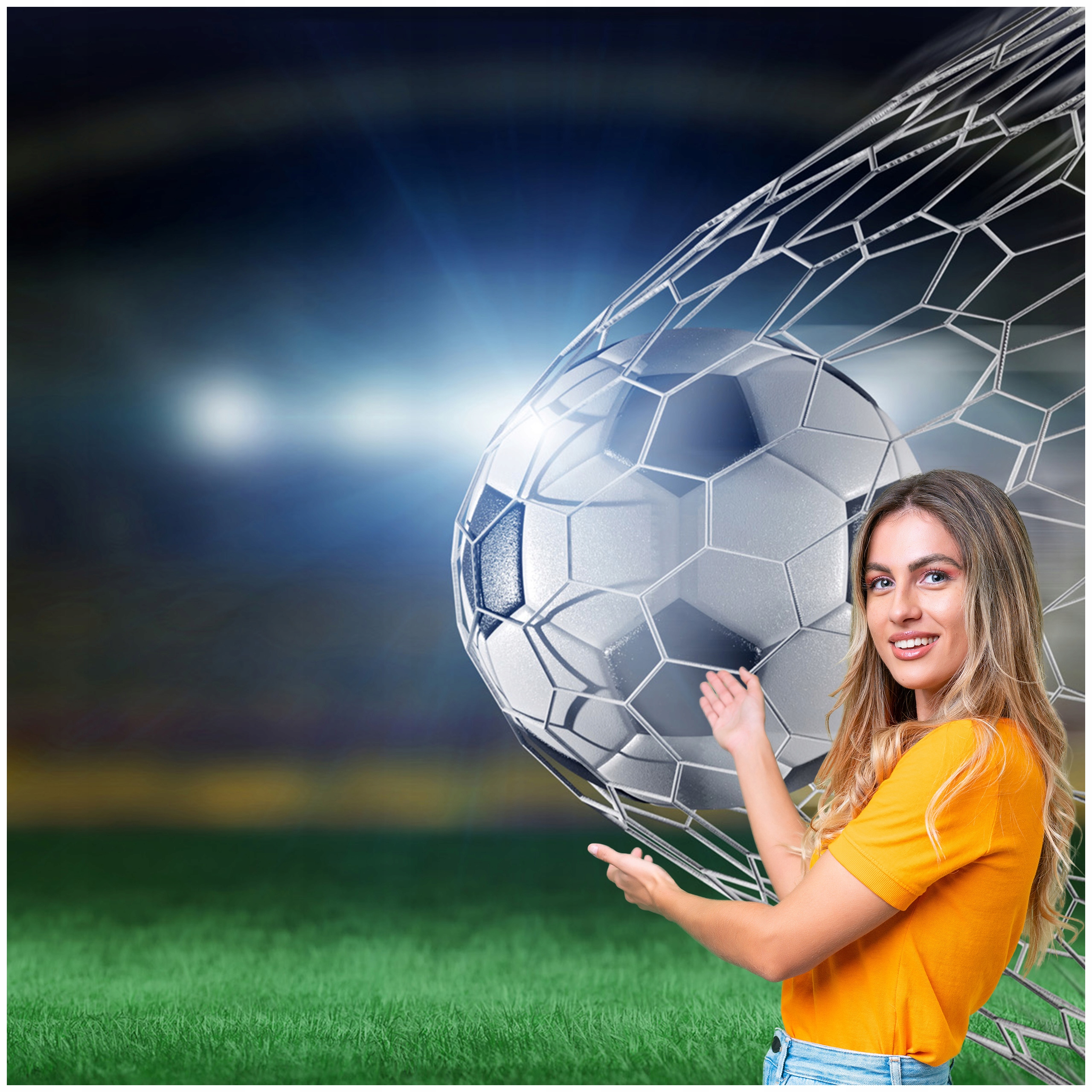 Fototapeta 3D pro mládež Fotbal 588x260 DMPN05F