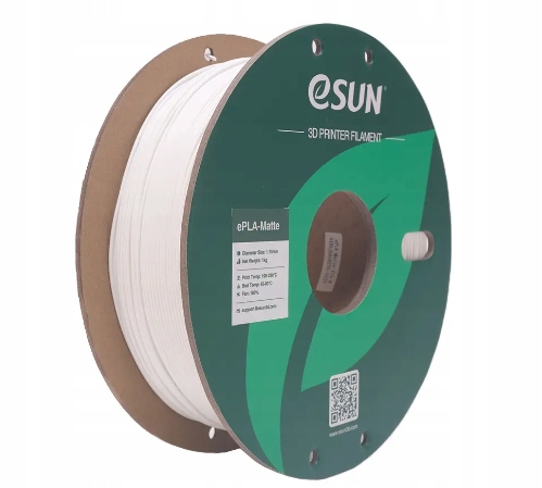 

eSun filament Pla Matte mlecznobiały 1.75mm/1kg