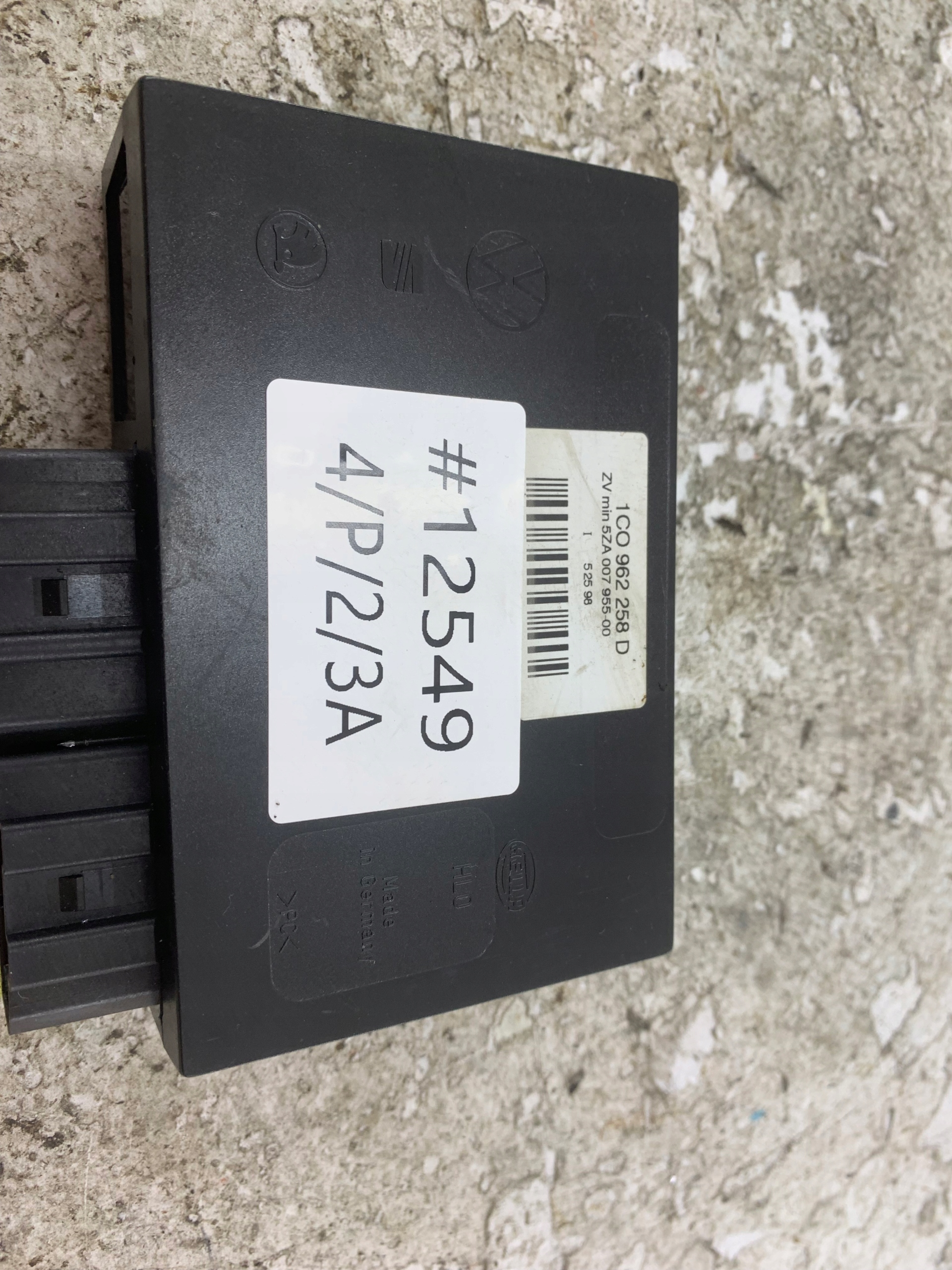 VW GOLF IV comfort control unit 1C0962258D