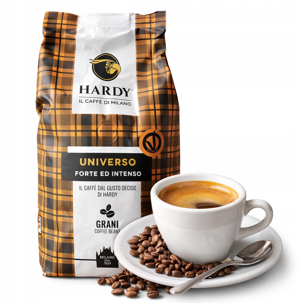 Levně Káva zrno 1 kg Hardy Universo 100% Robusta a intenzivní výrazná