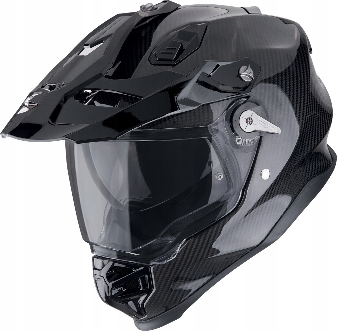 Integrálna motocyklová prilba Scorpion ADF-9000 Air Solid Carbon čierna M
