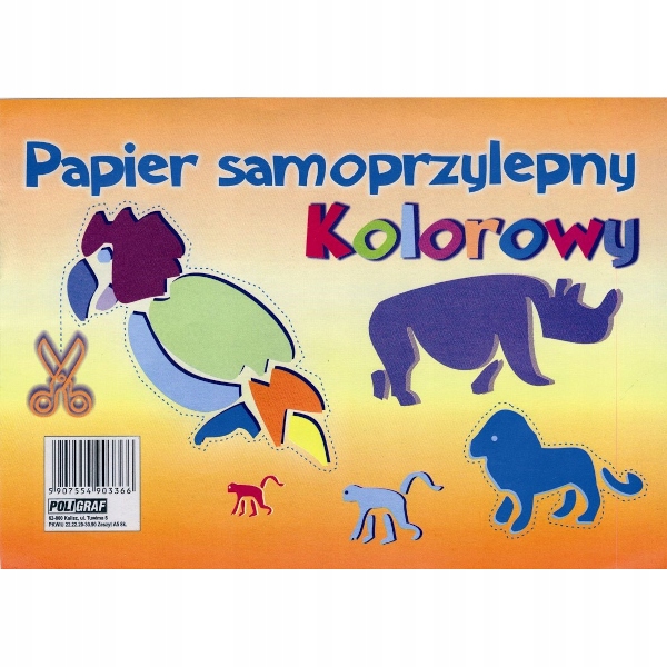 papier 10szt.  kolorowy samoprzylepny A5 — 3