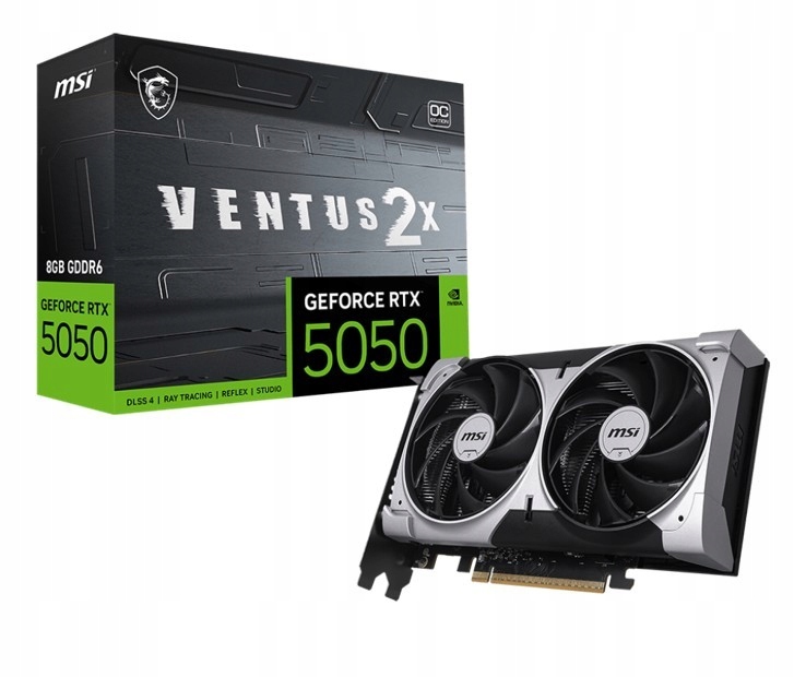 Msi Karta graficzna Rtx 5050 8GB Ventus 2X Oc GDDR6 128BIT Dp/hdmi