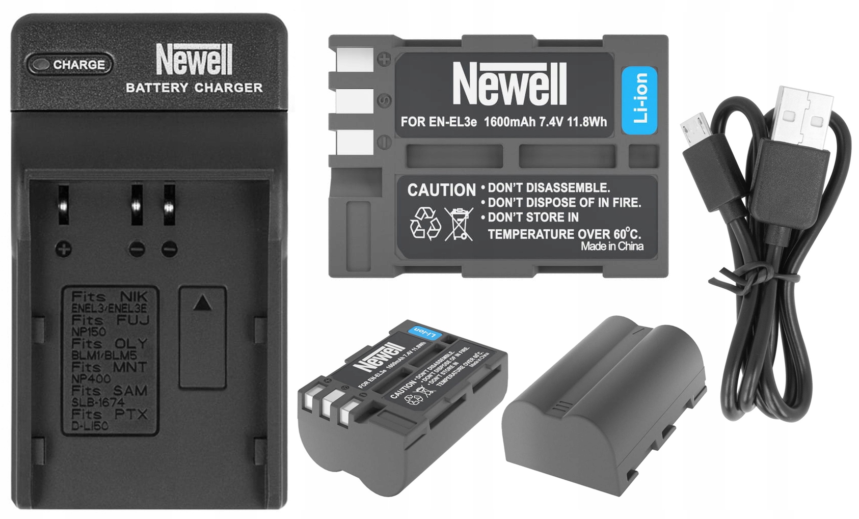 Фото - Акумулятор для камери Newell Bateria Akumulator  EN-EL3E do Nikon D50 D70 D70s D80 D90 D100 Ład. 