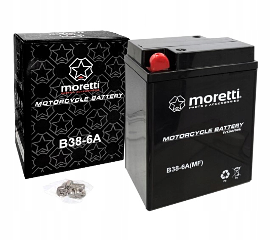 Akumulator MB38-6A B38-6A Moretti Żelowy Agm 6V 13Ah 120A