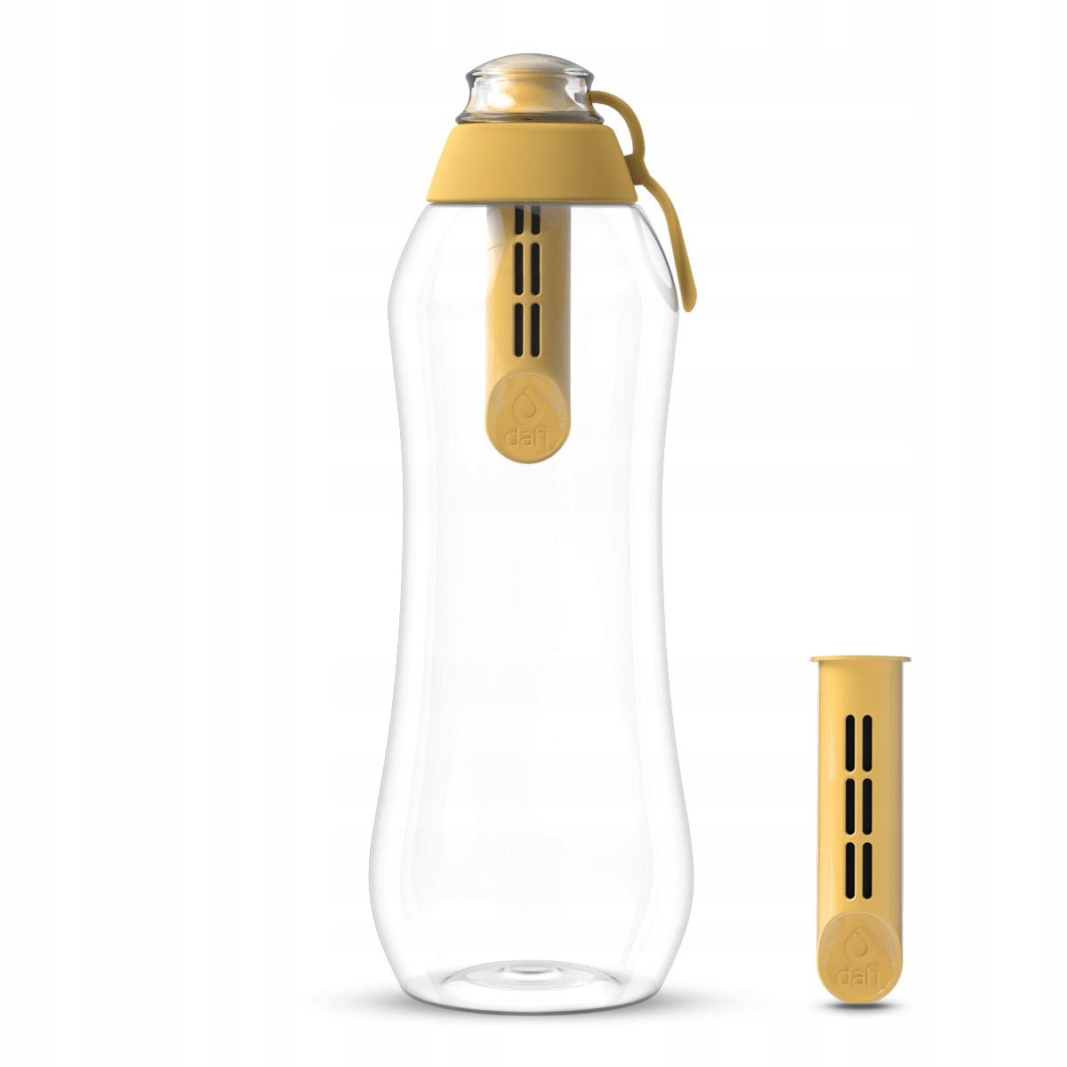 Butelka na Wodę Filtrująca Dafi Soft 0,7l Waniliowa Żółta z Dwoma Filtrami