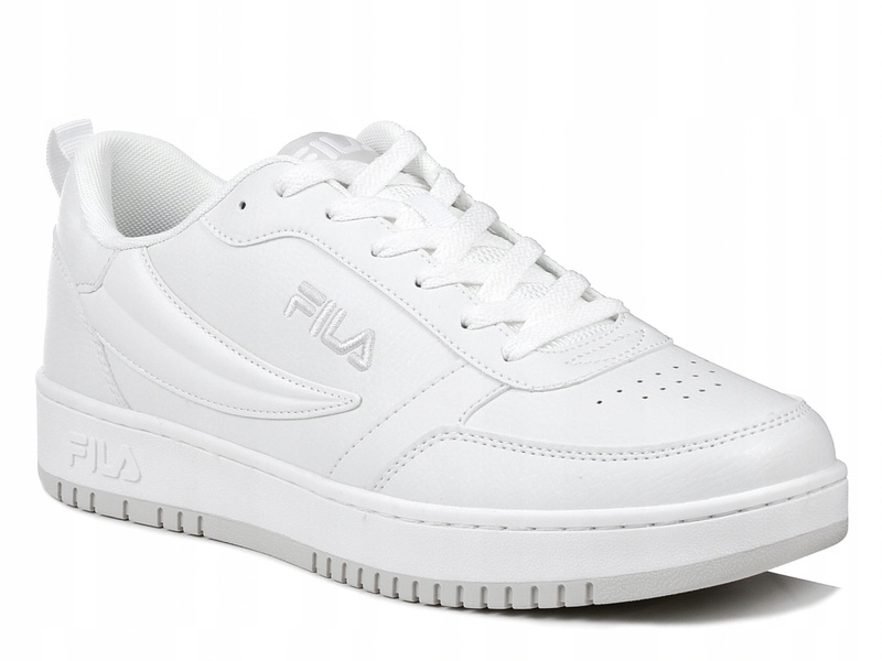 Pánské sportovní šněrovací boty z ekokůže nízké bílé Fila Rega 43