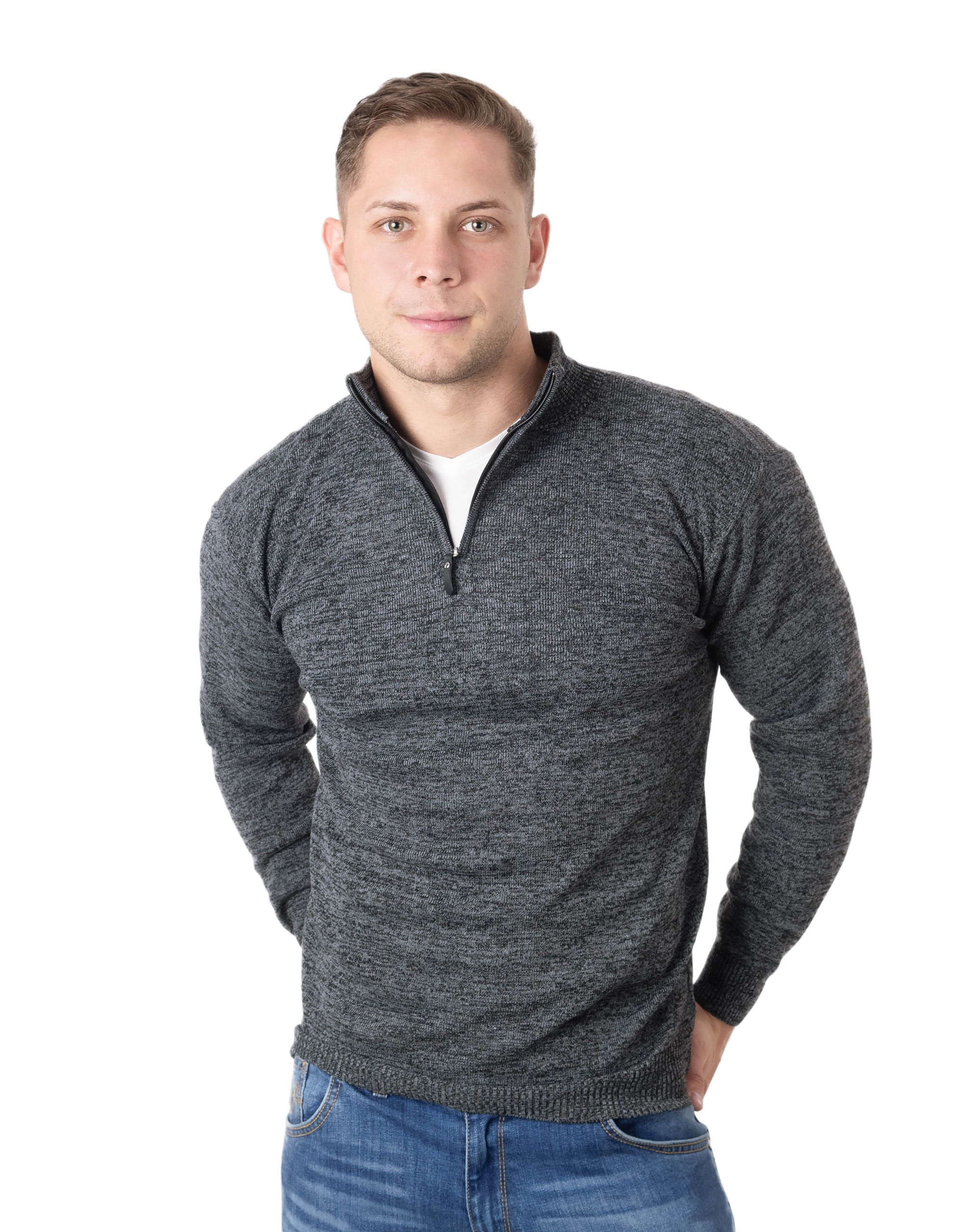 

Sweter Męski Rozsuwany Stójka Półgolf 2401 -01 3XL