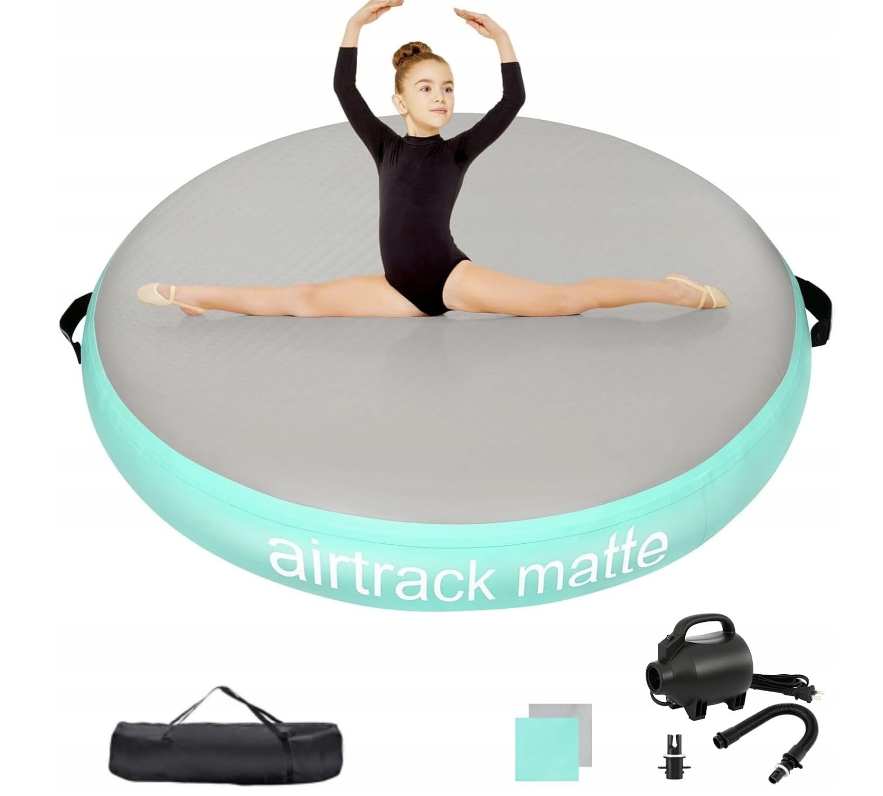 Gymnastická podložka okolo Airspotu 140x20 cm Airtrack Akrobatická Pumpička Sada