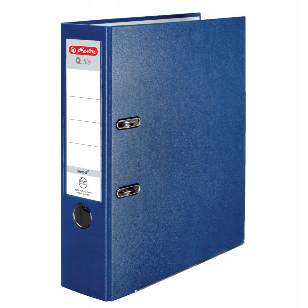 

Segregator A4/80mm Q.file Herlitz niebieski