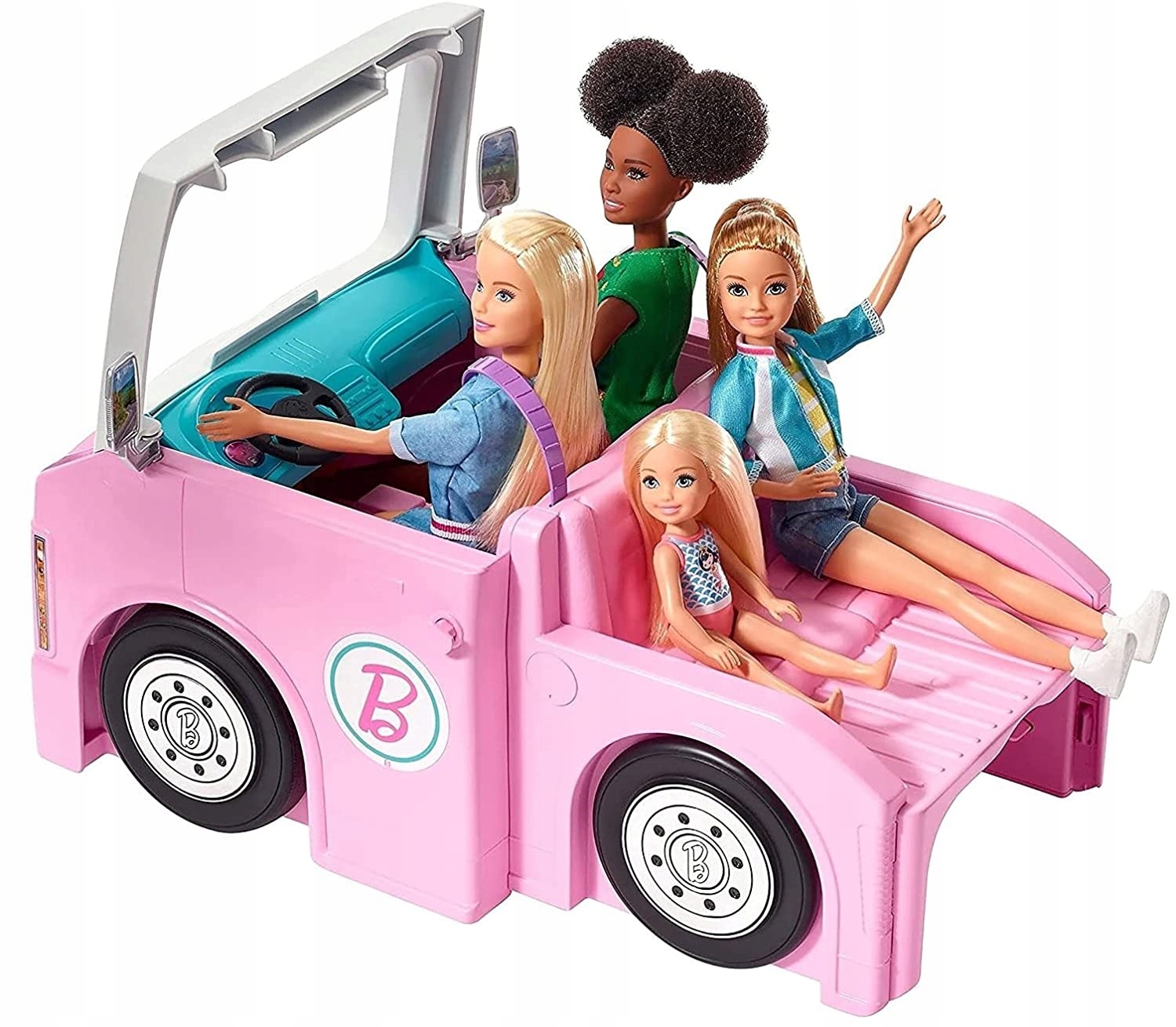 BARBIE KAMPER SAMOCHÓD KEMPINGOWY 3W1 GHL93 Wiek dziecka 3 lata +
