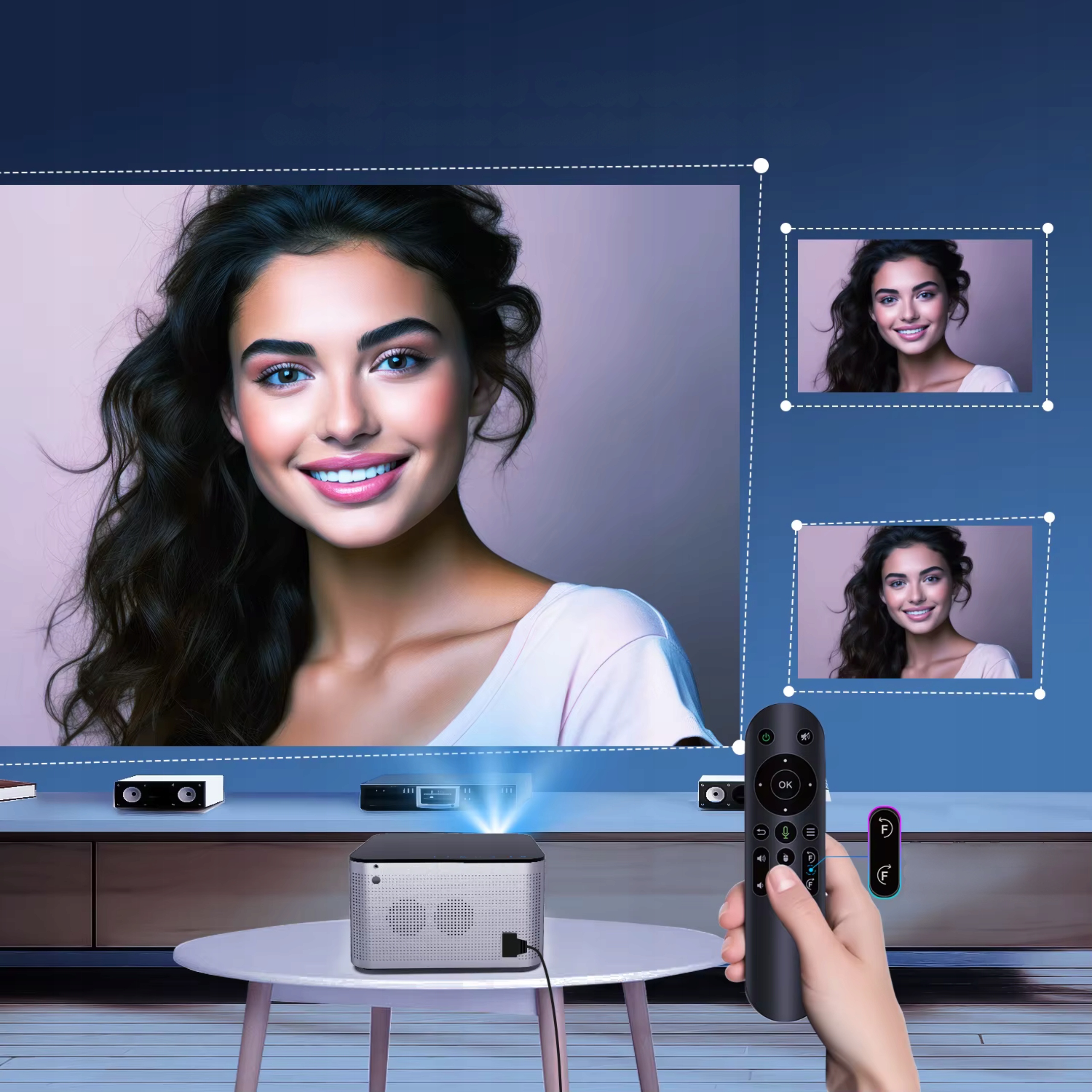 PROJEKTOR LED RZUTNIK 4K ANDROID NETFLIX MAGCUBIC HY350 PRO FULL HD WIFI EAN (GTIN) 0707017334790