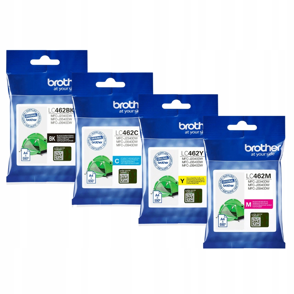 

4 x Tusz LC462 Cmyk Brother MFC-J3940DW