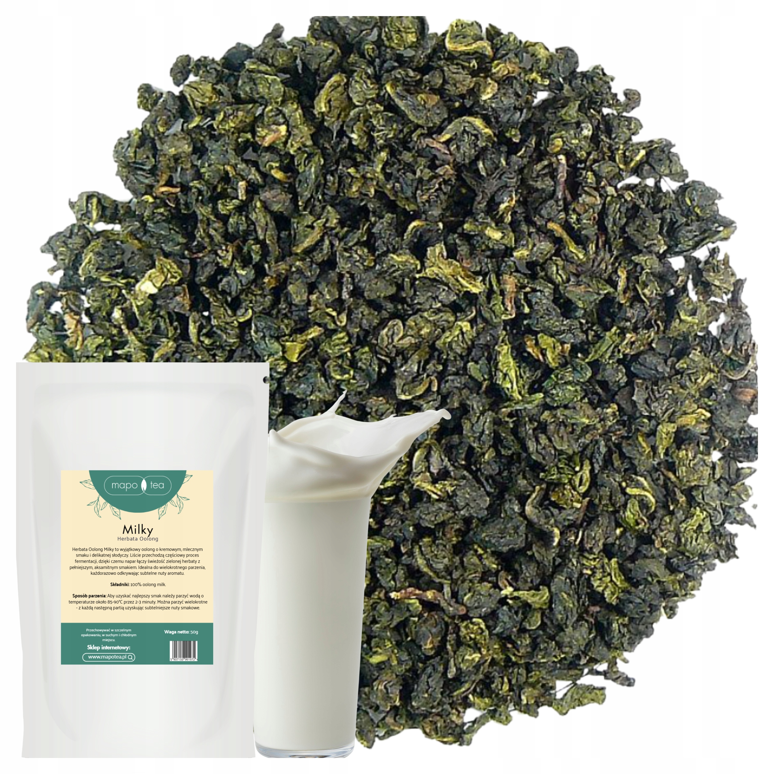 Čaj Milk Oolong Mléčný Listový Ulung Milk Oolong Milky Velké Balení 1KG